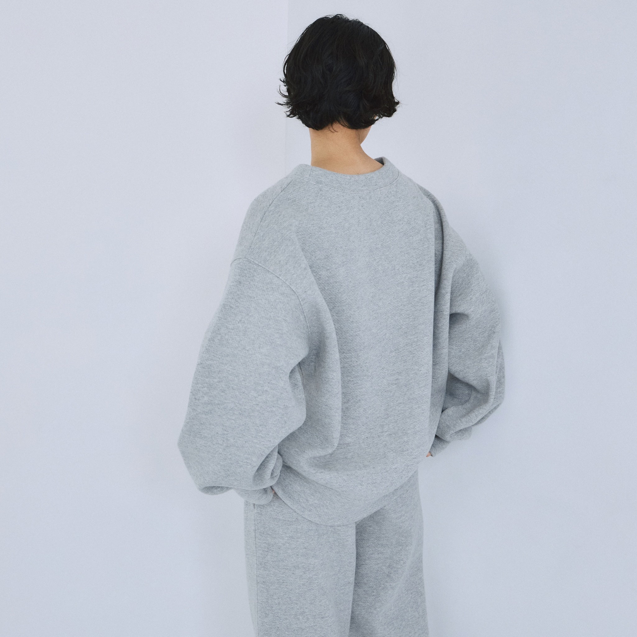 VネックメッシュSweatプルオーバー