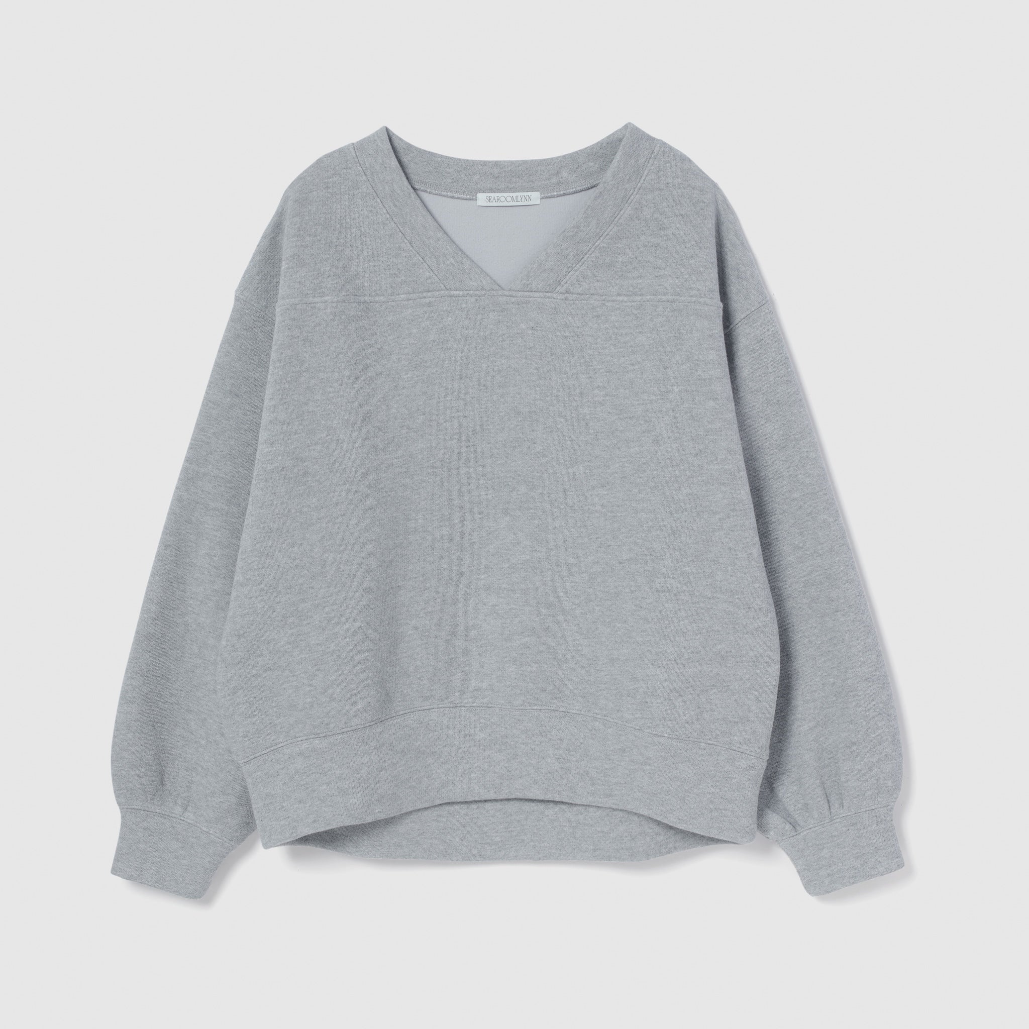 VネックメッシュSweatプルオーバー