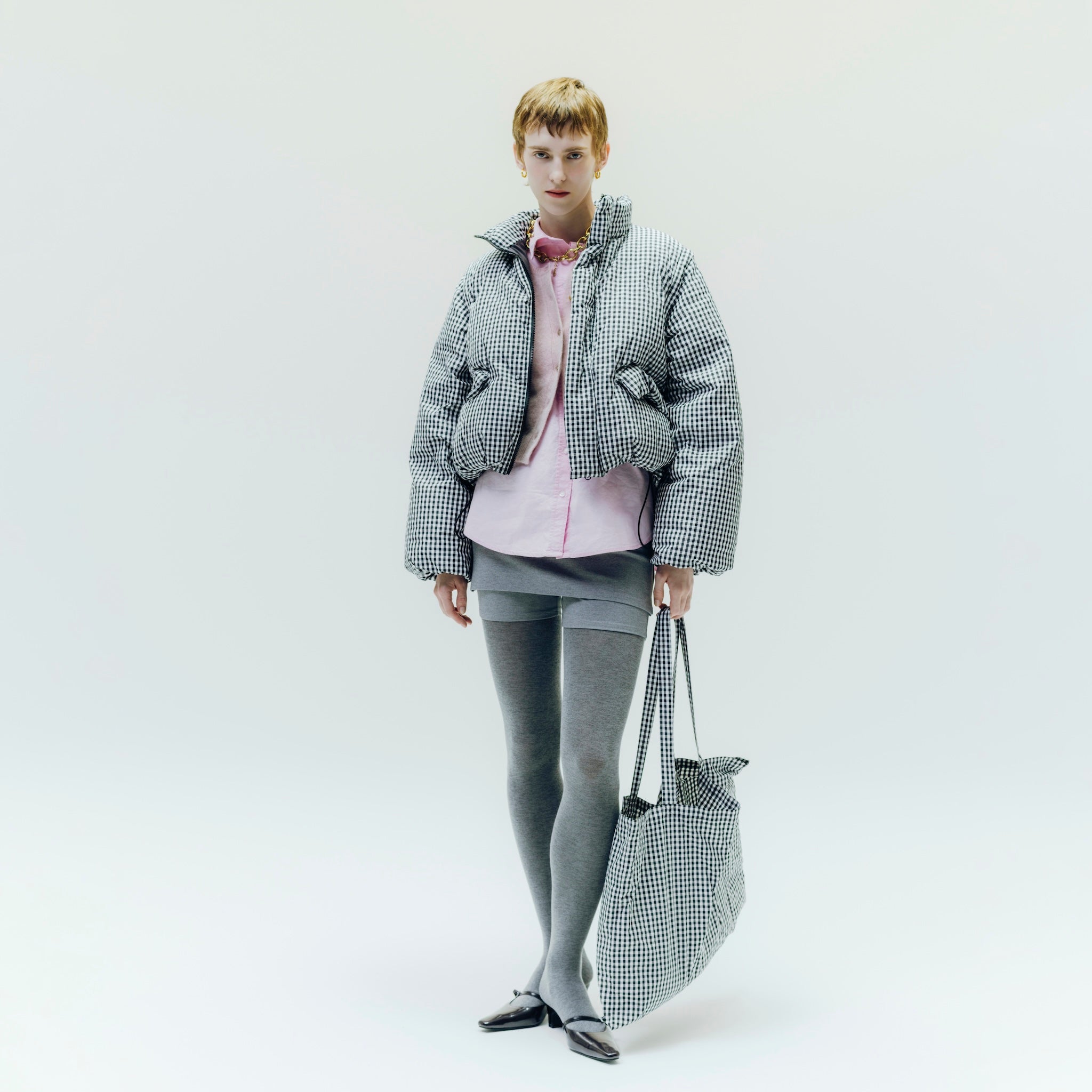 Multi short down jacket