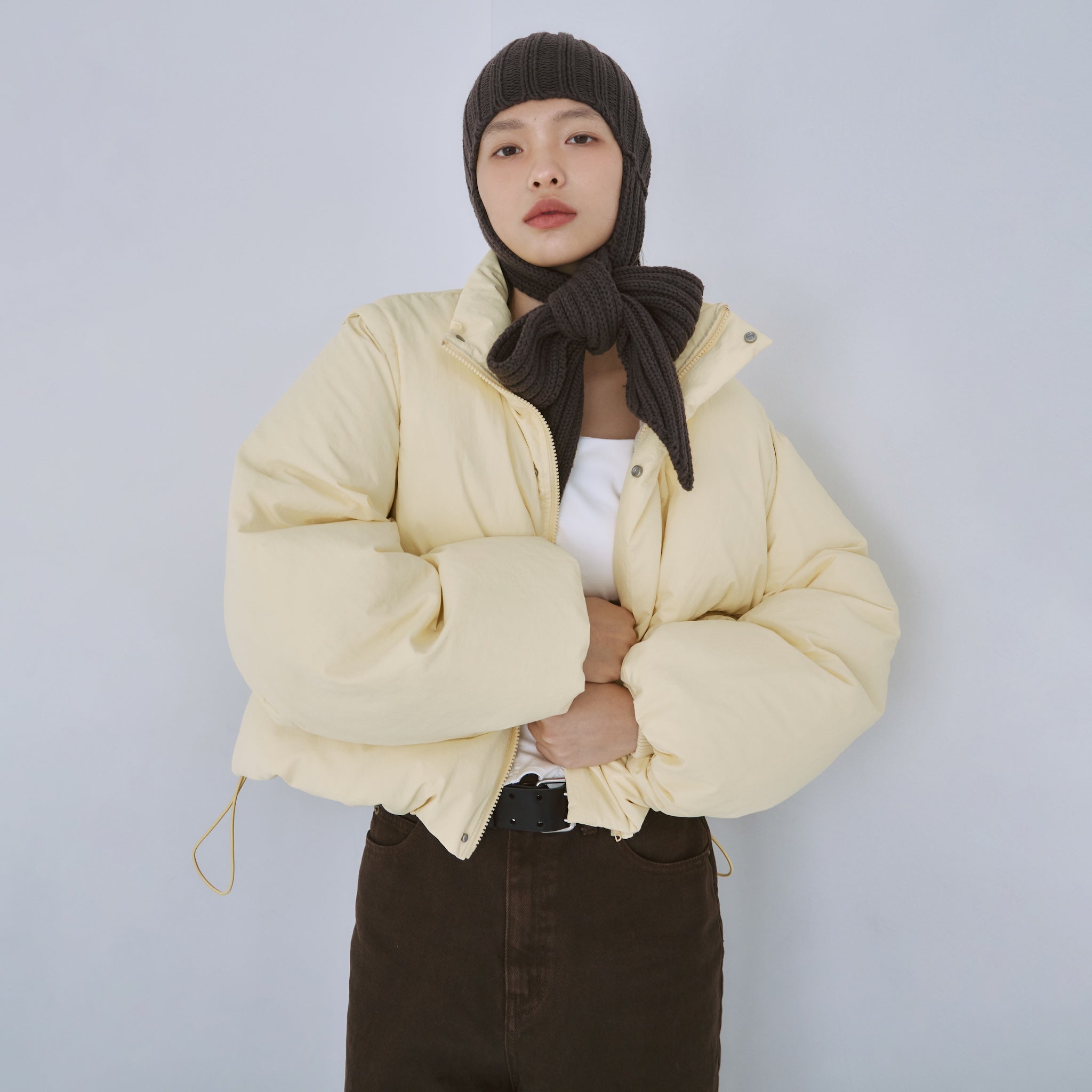 Multi short down jacket