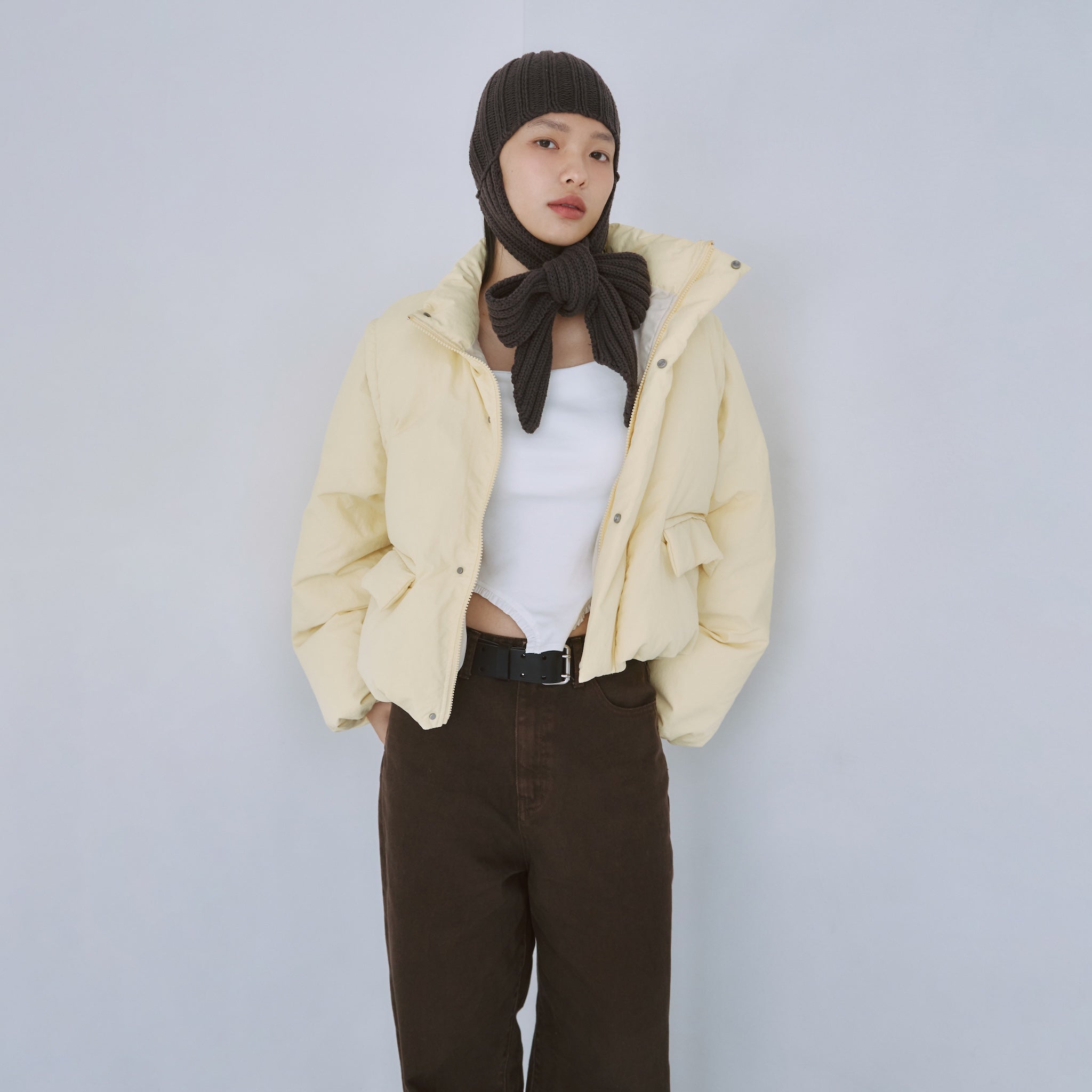 Multi short down jacket