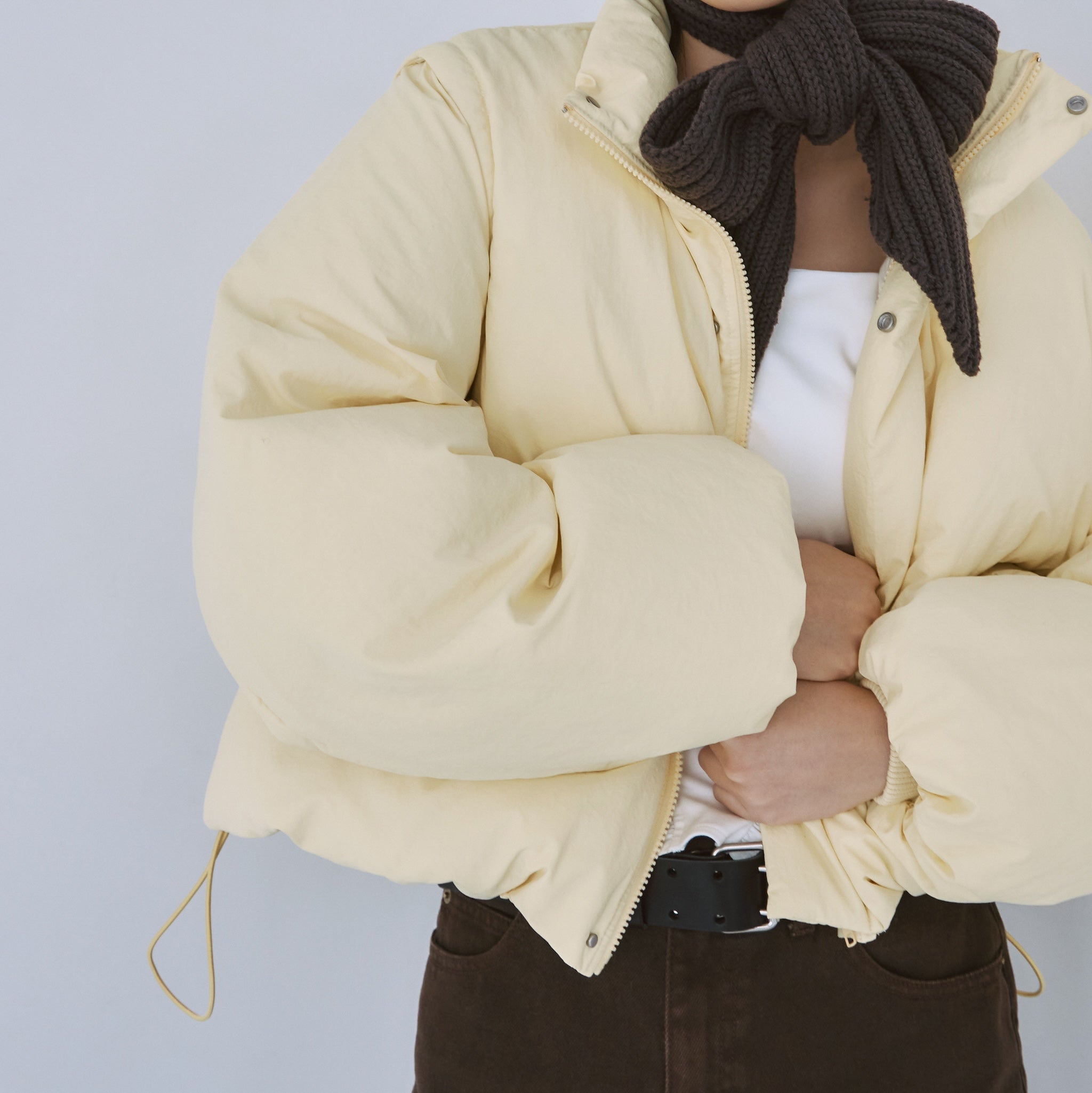 Multi short down jacket