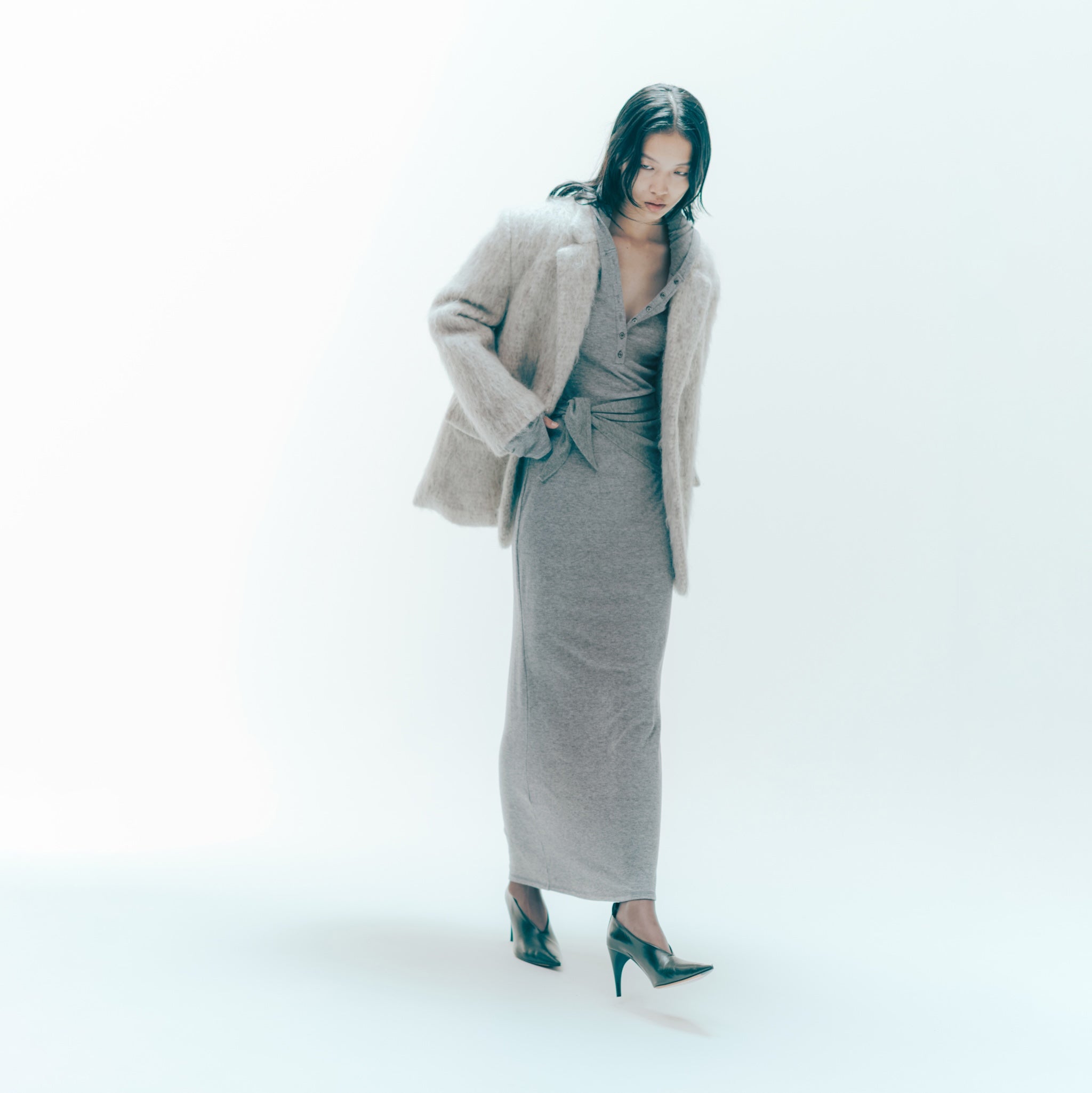 Hoodie Slimカットドレス