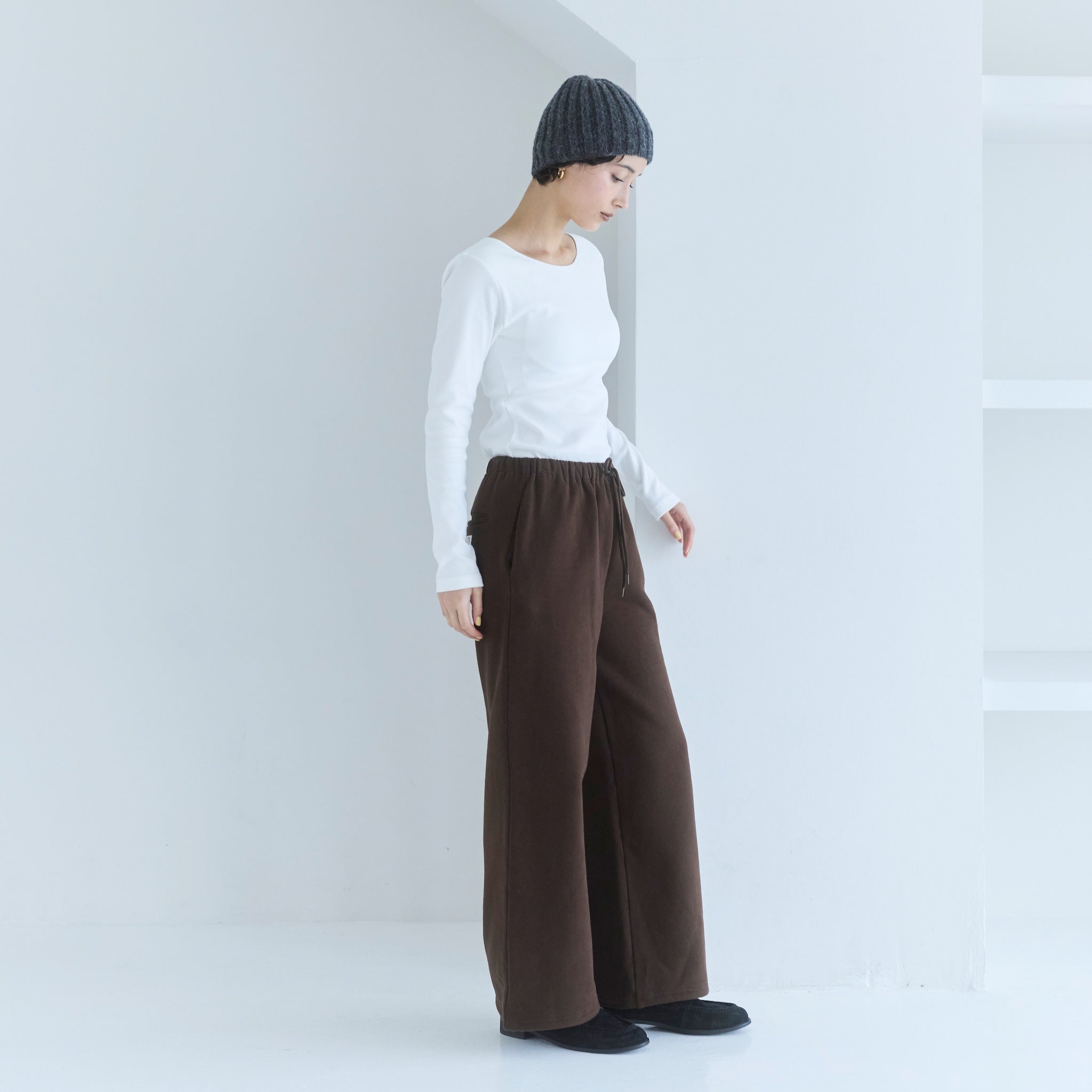 Brushed Cotton Pony Easy Pants
