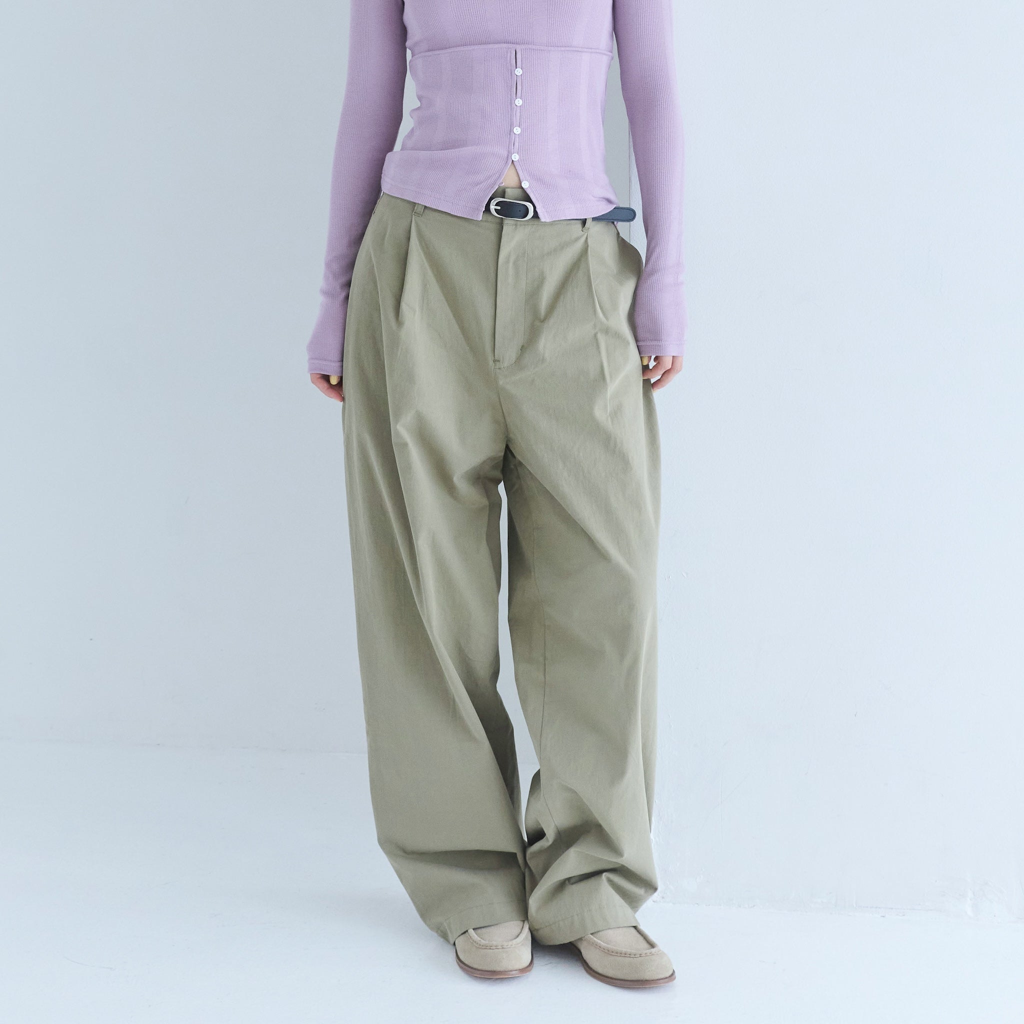 Fluffy Cotton Straight Pants