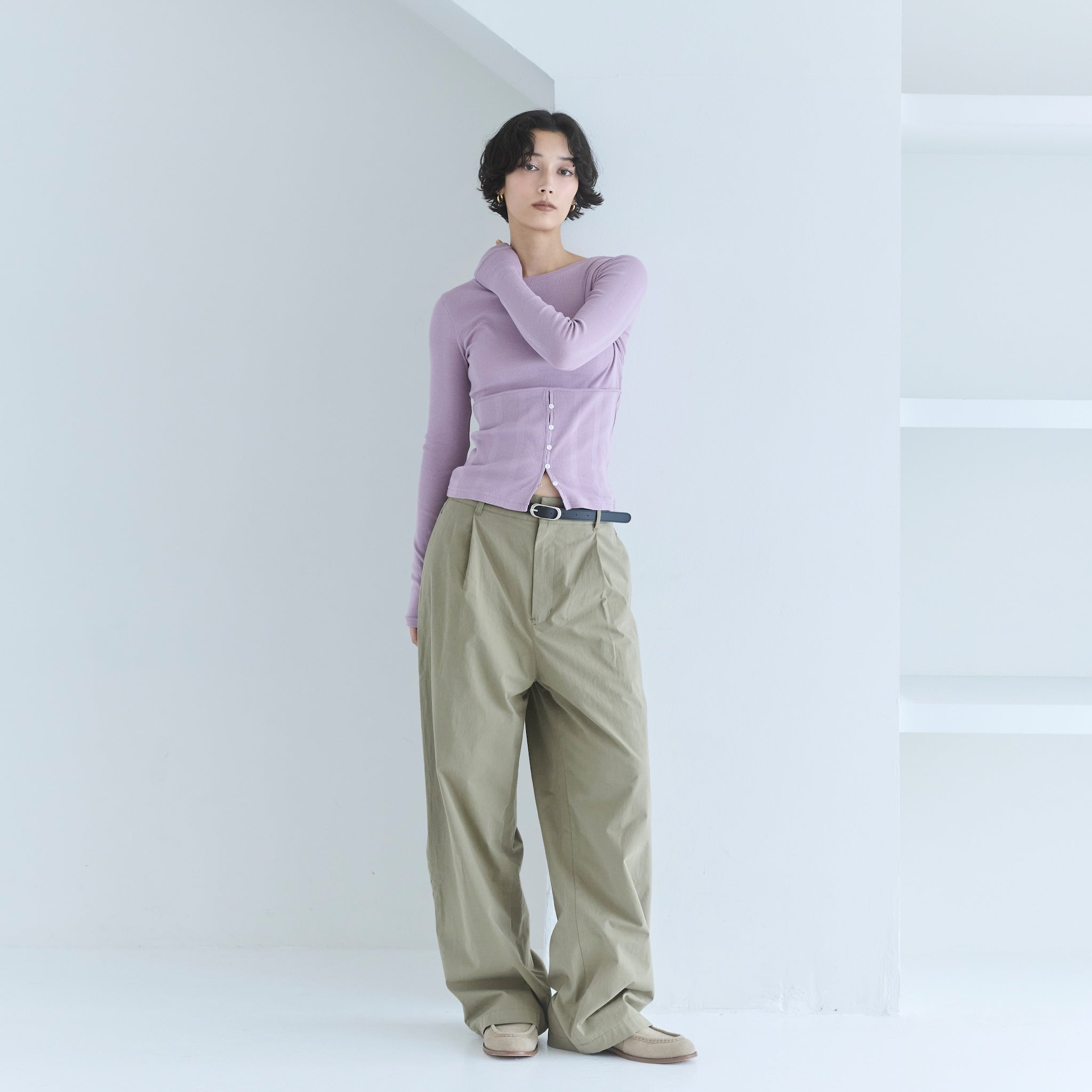Fluffy Cotton Straight Pants