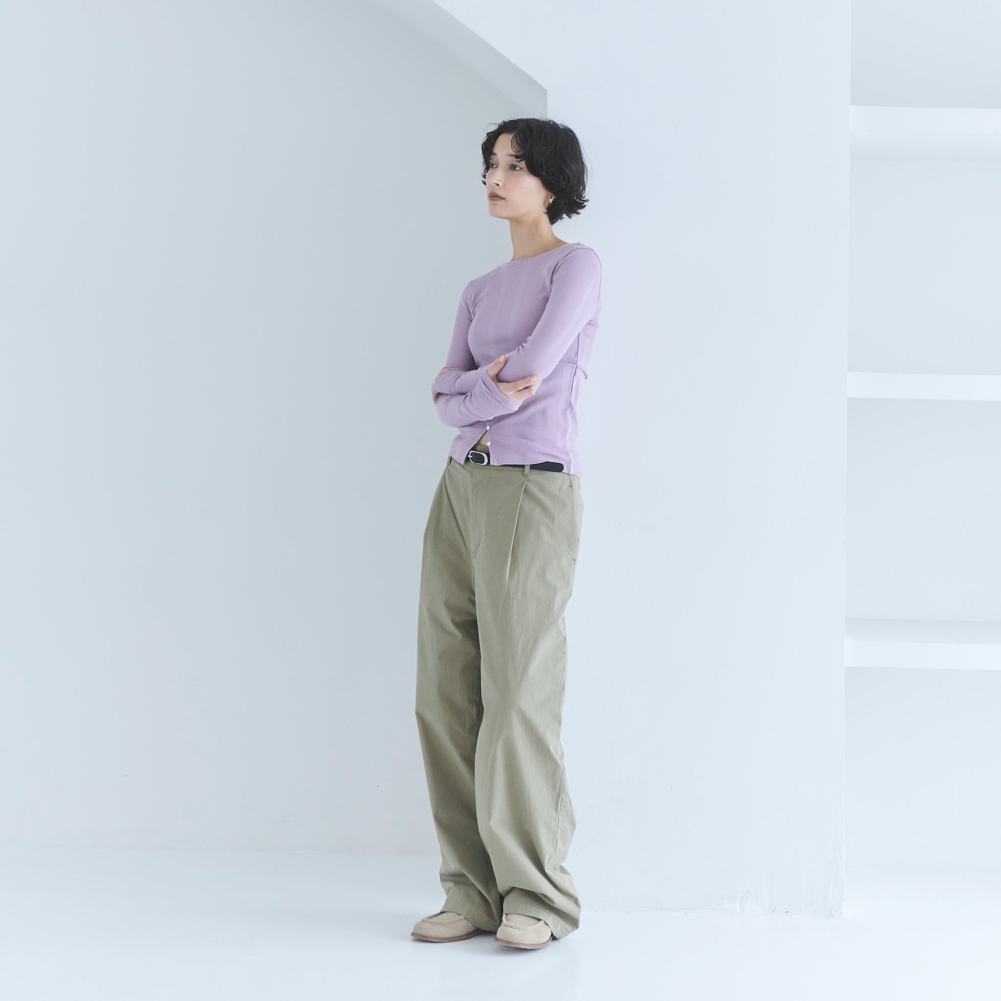 Fluffy Cotton Straight Pants