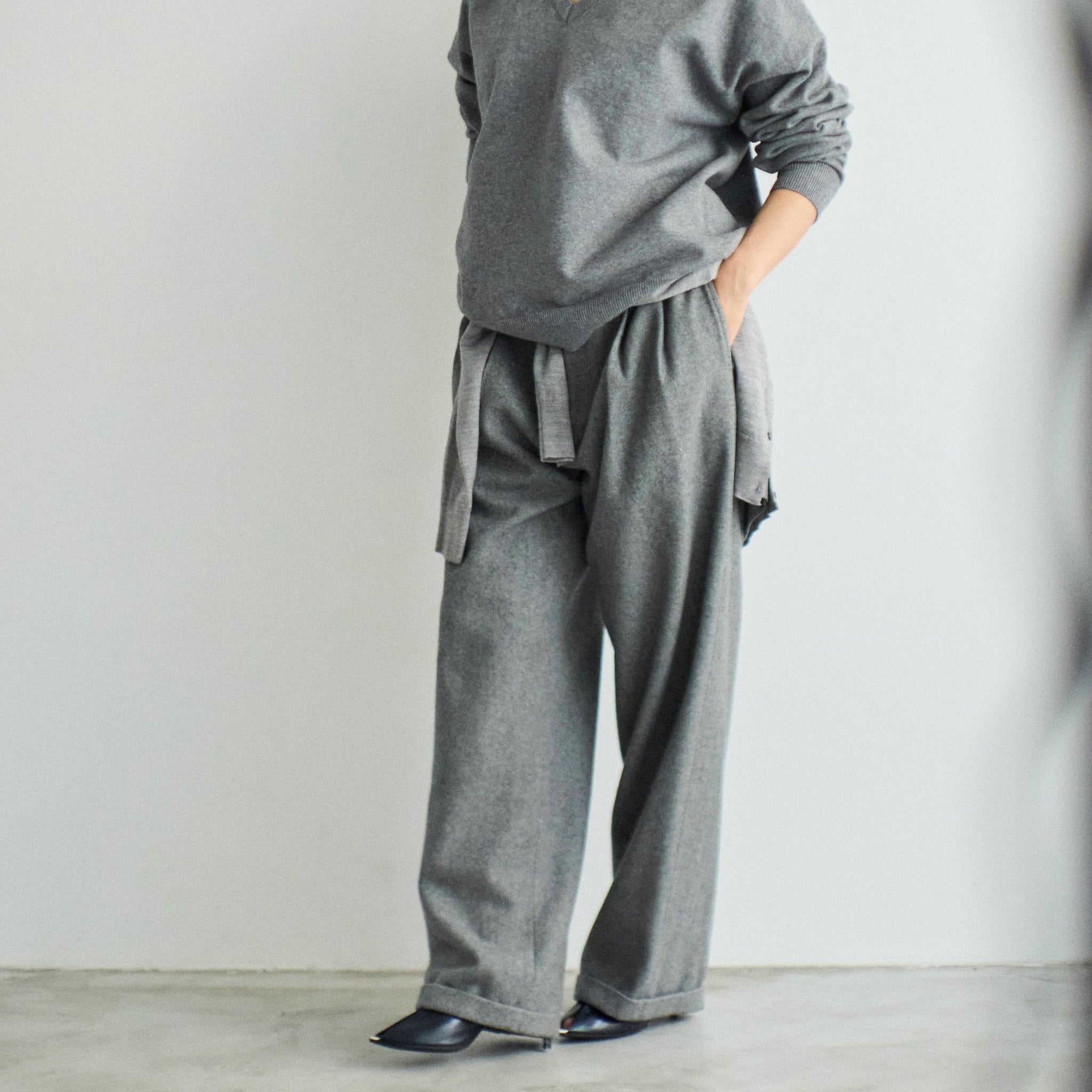 collab Boys Waist Tuck Warm Slacks