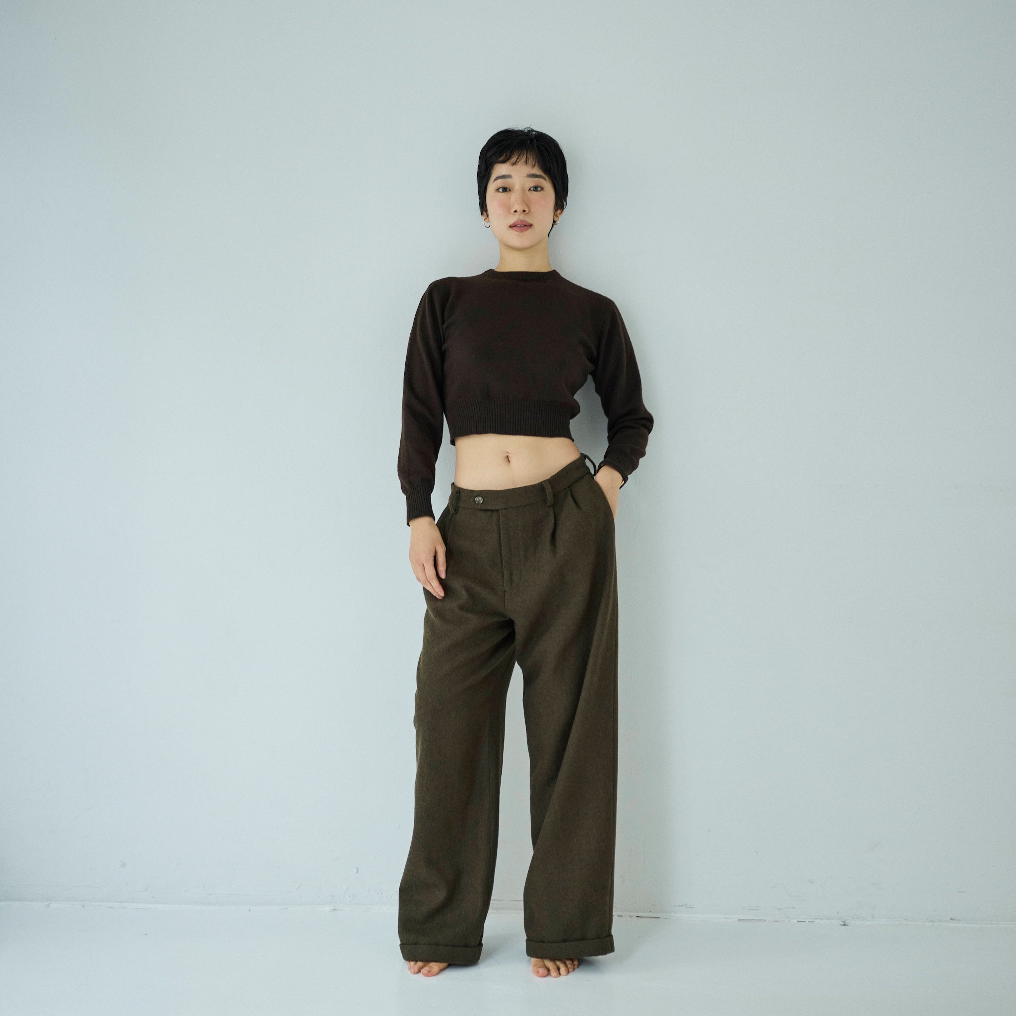 collab Boys Waist Tuck Warm Slacks