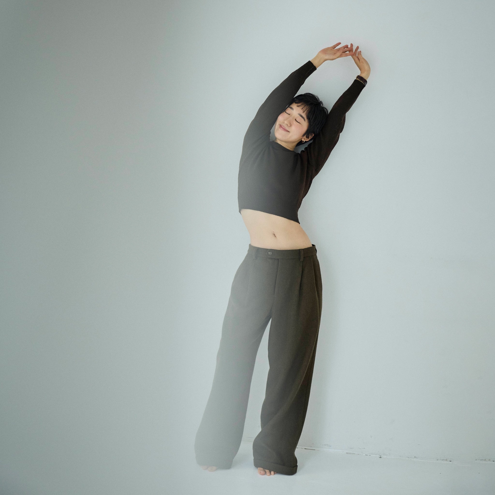 collab Boys Waist Tuck Warm Slacks