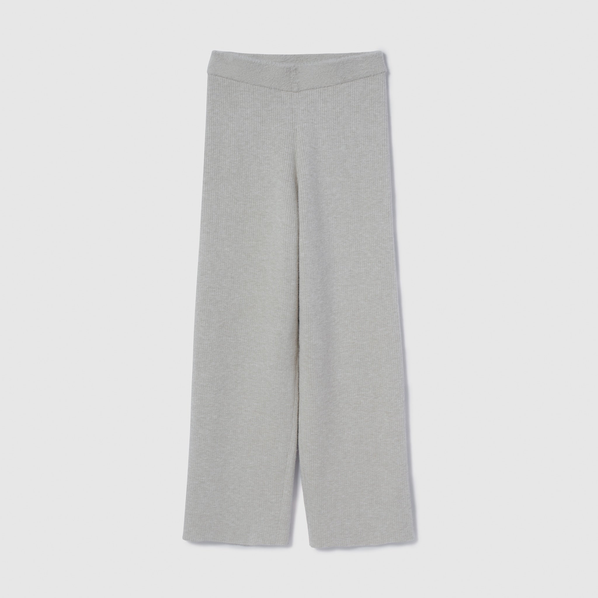 シャギーニットストレートパンツ