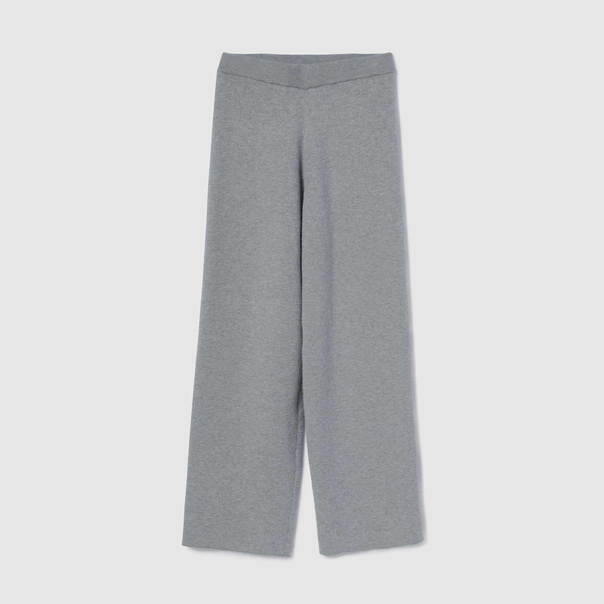 シャギーニットストレートパンツ