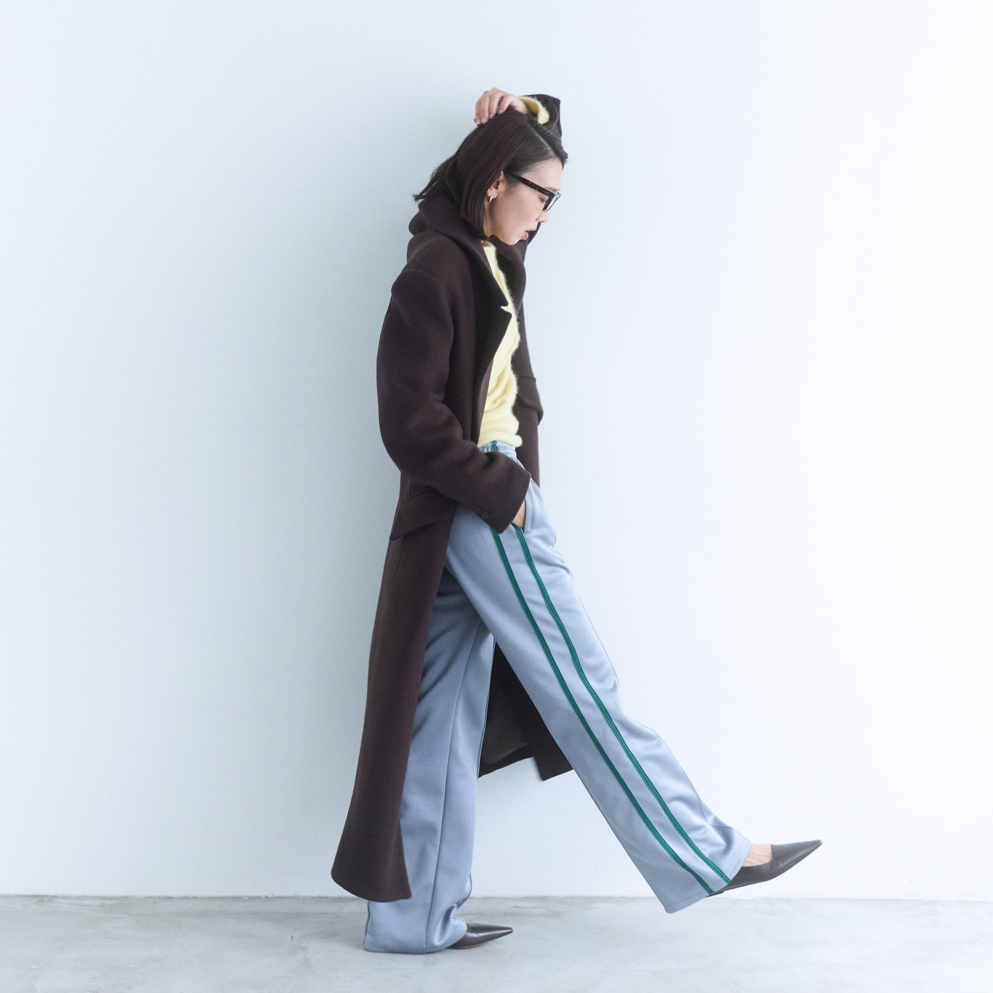 collab Asymmetry Line Trackpants