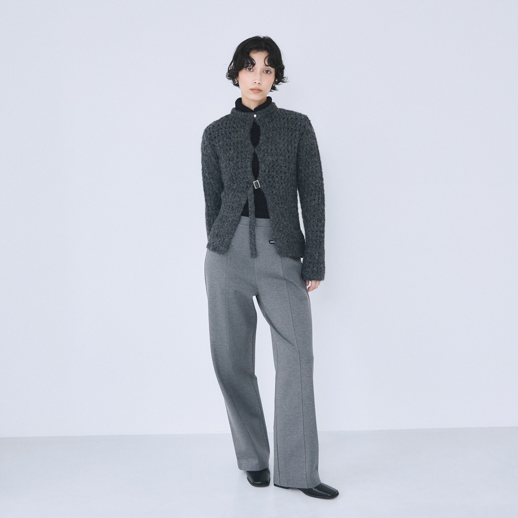 Brushedストレートパンツ