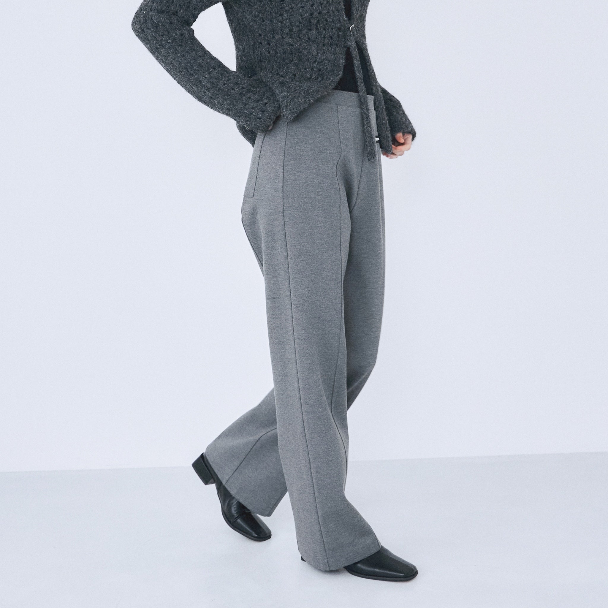 Brushedストレートパンツ