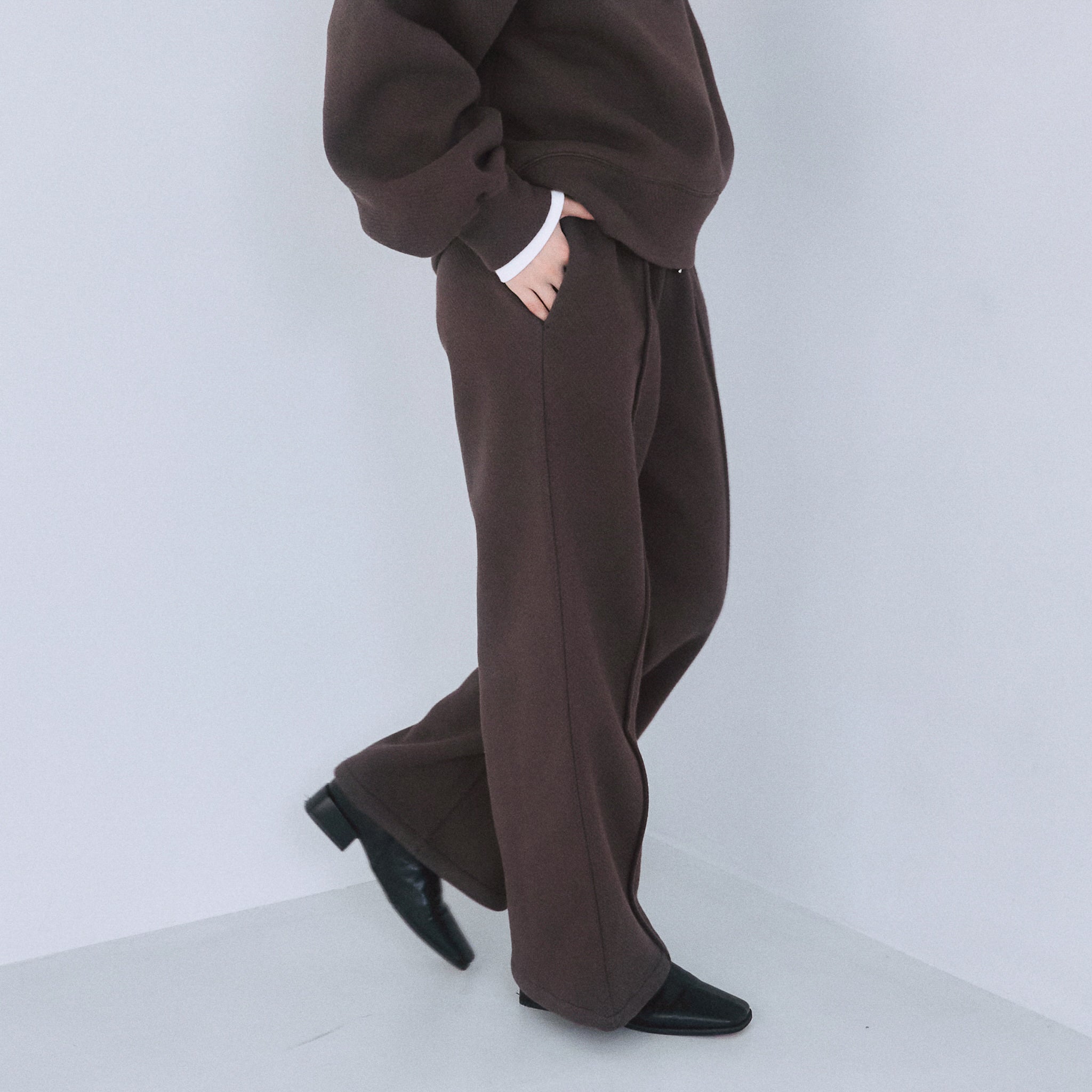 メッシュSweatストレートパンツ