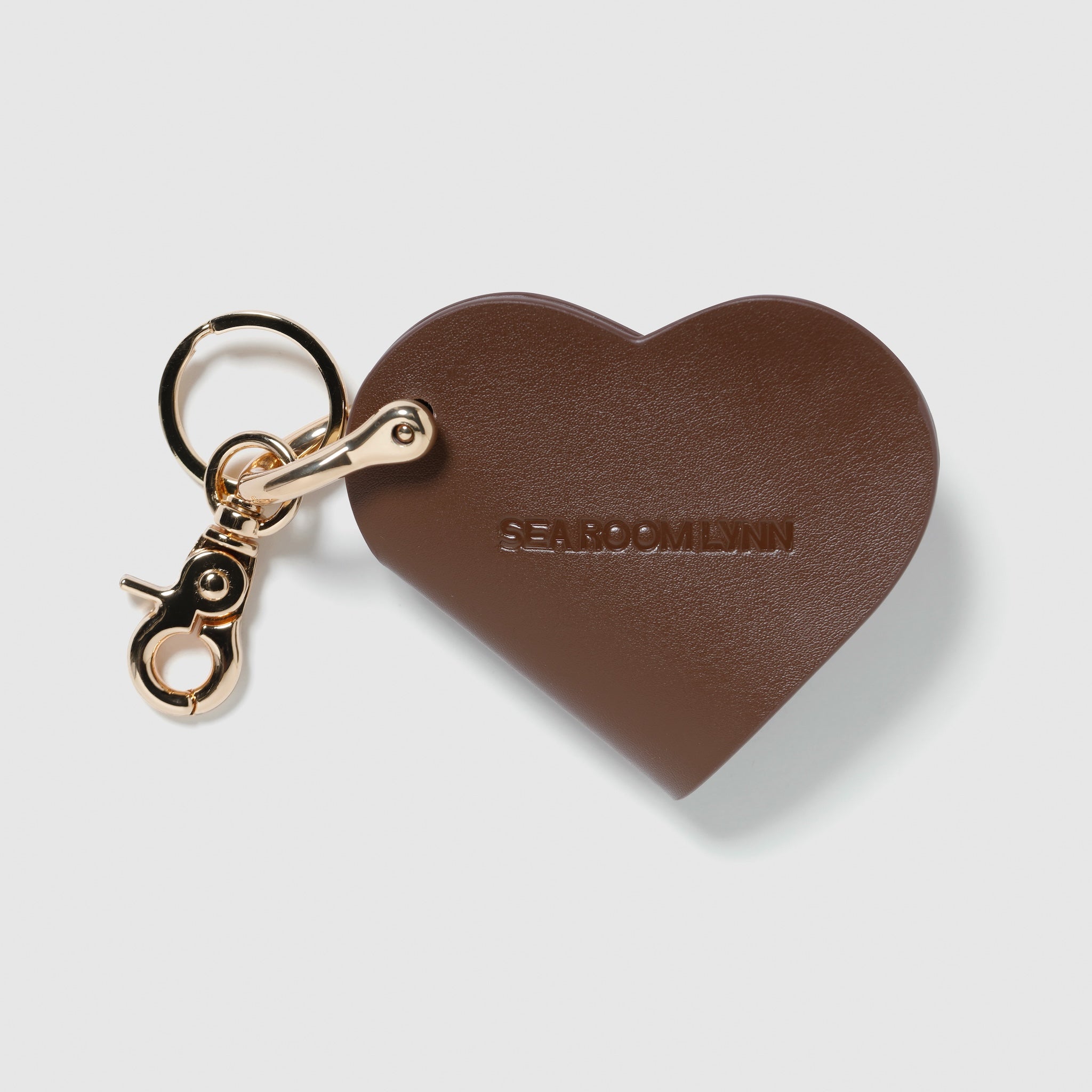 HEART LEATHER KEY RING