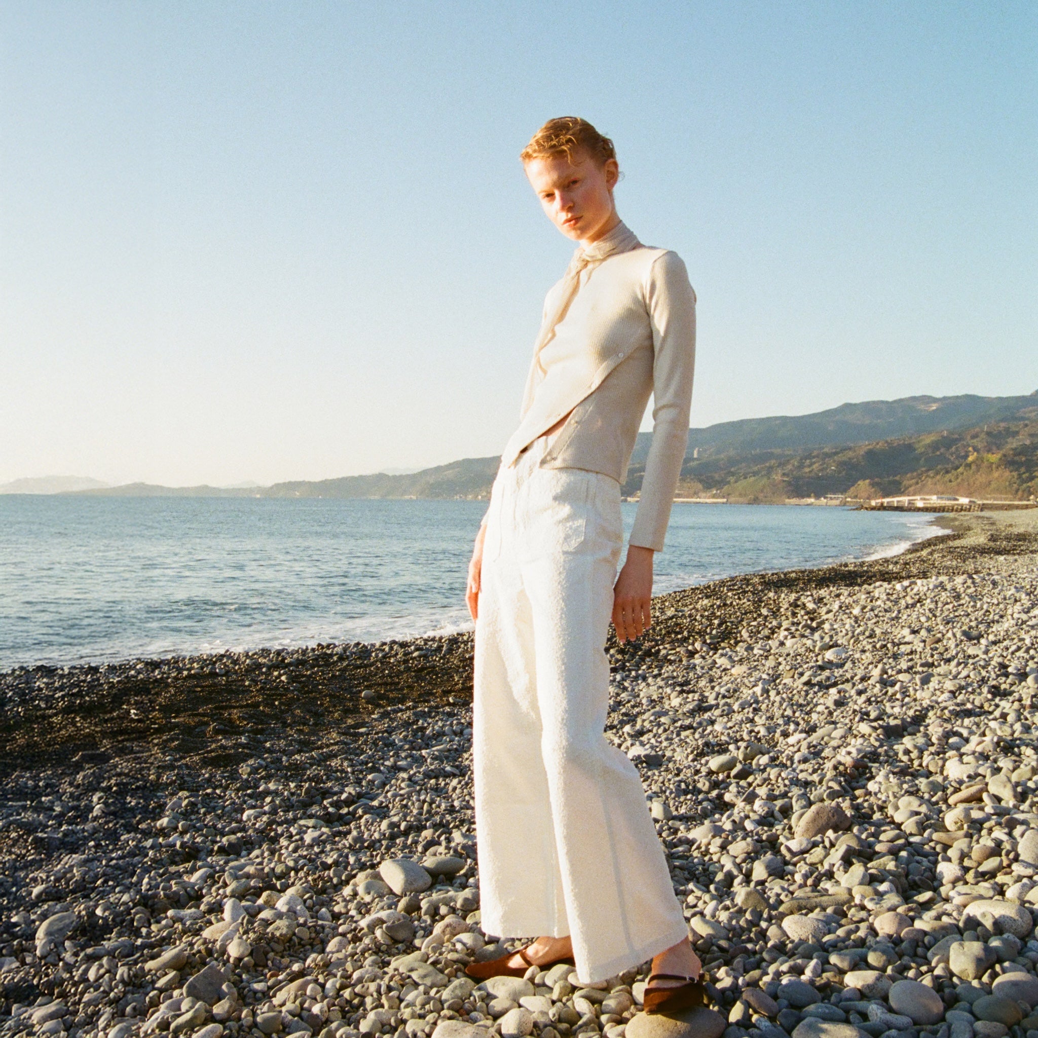 Glitter Rib Asymmetrical Top