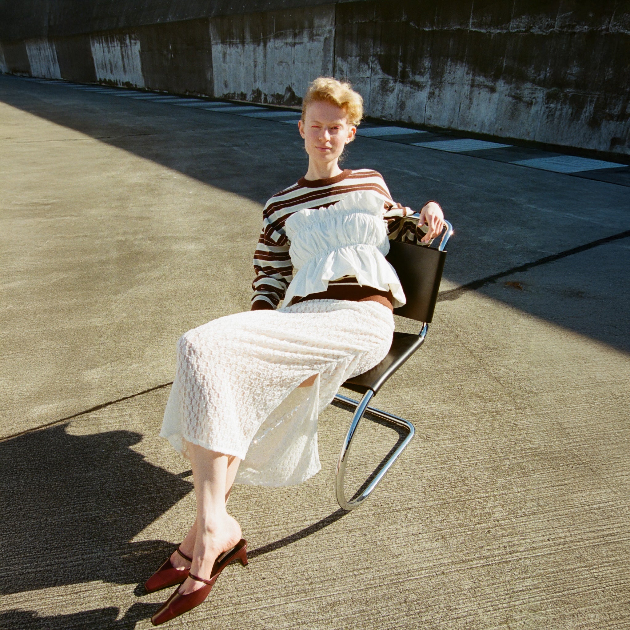 Curve Frill Balloon Layered Bustier