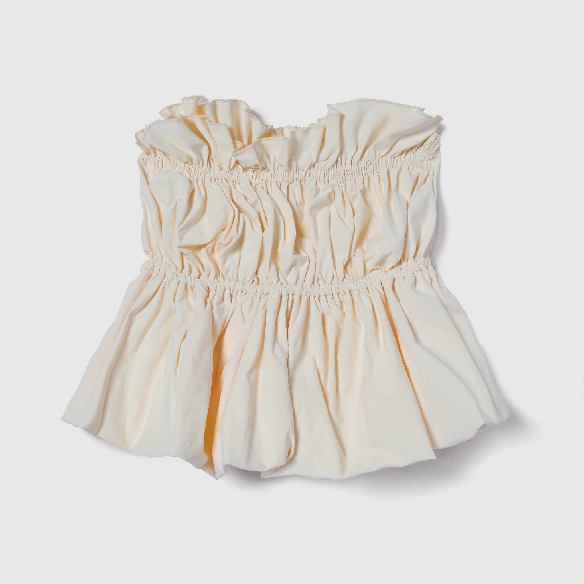 Curve Frill Balloon Layered Bustier