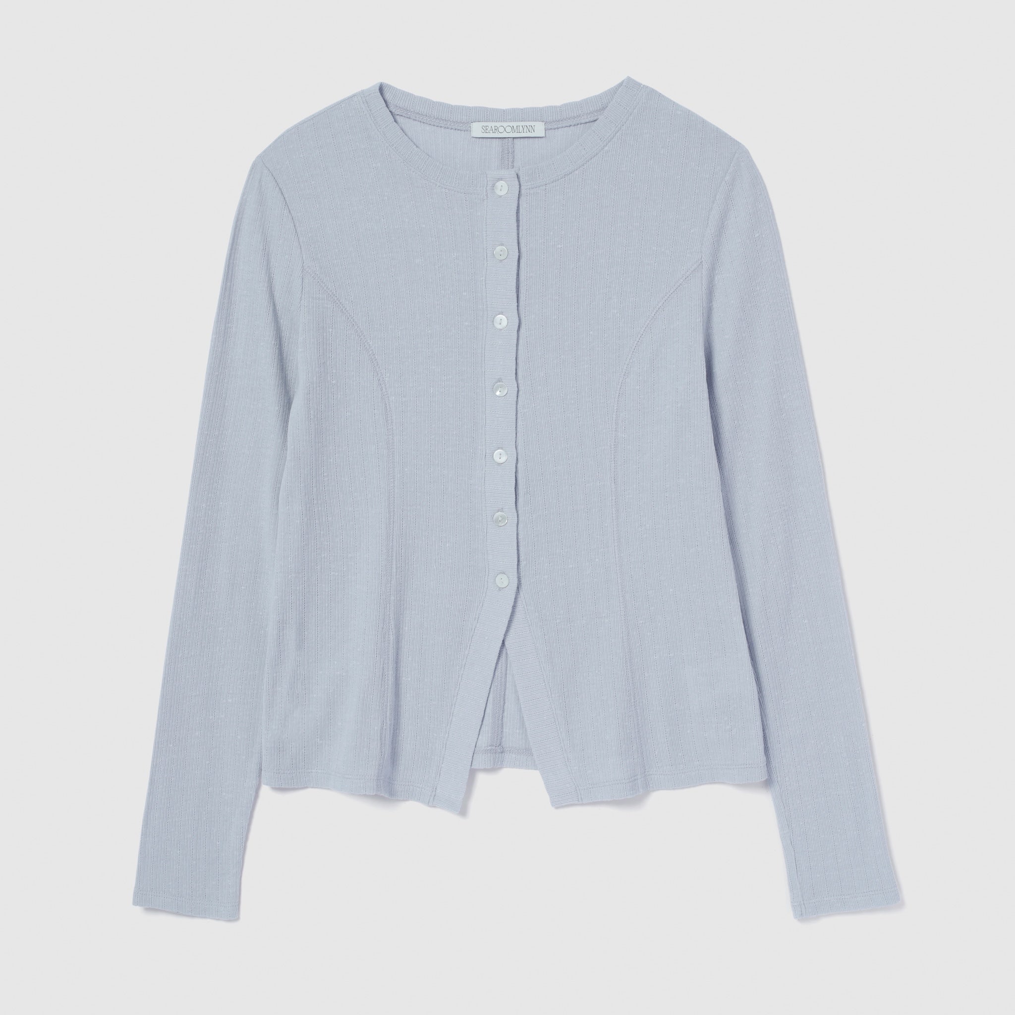 Ladder RIB Shape Cut Cardigan