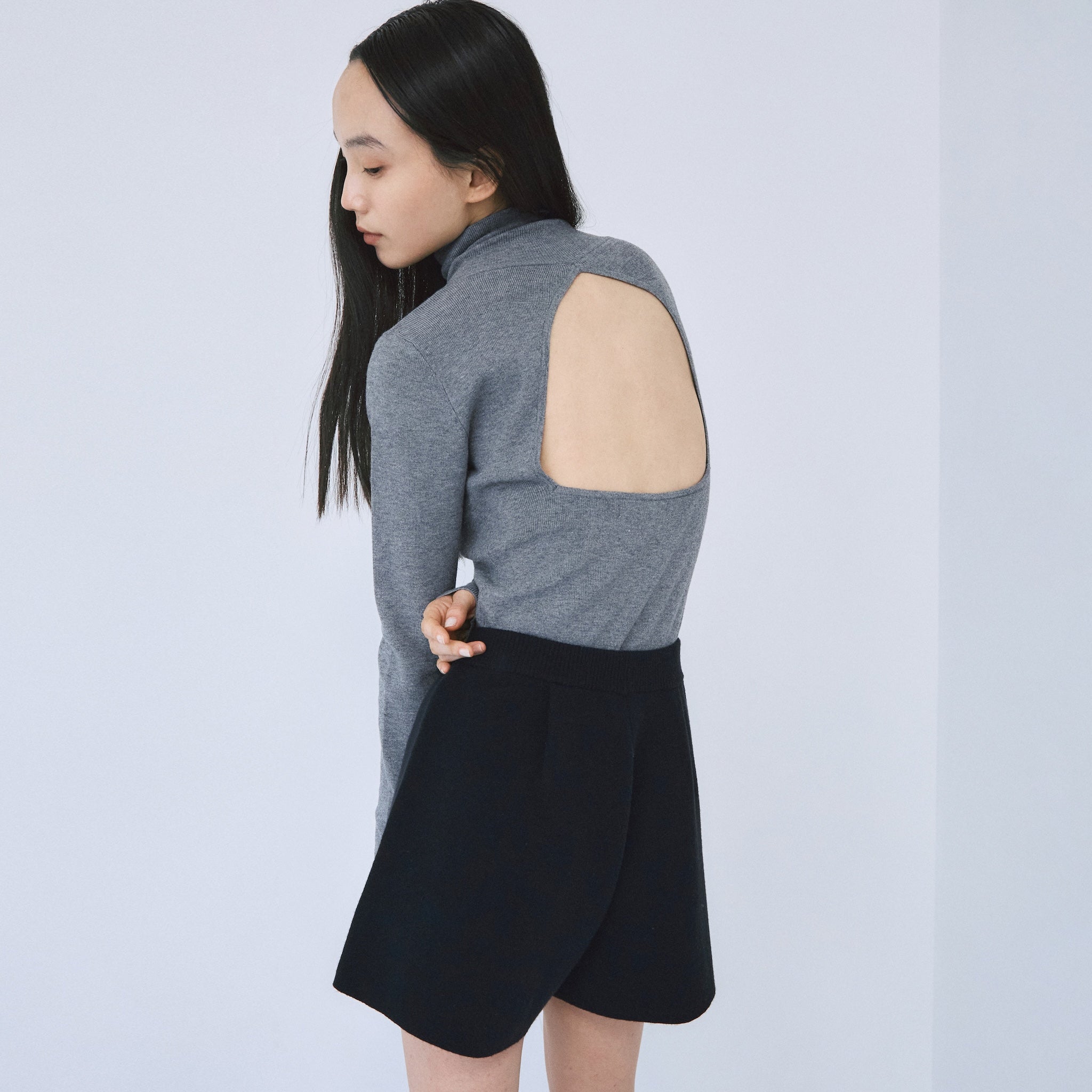 Back Hole Two-Color Body Suit