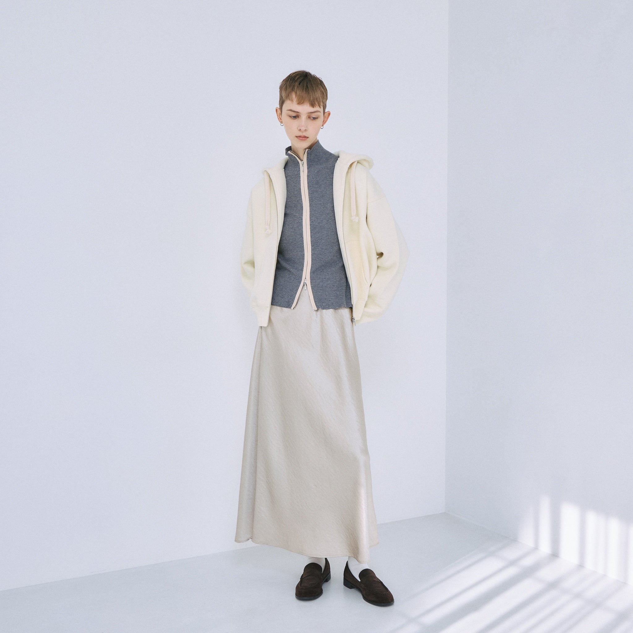 Double Zip Bicolor Top