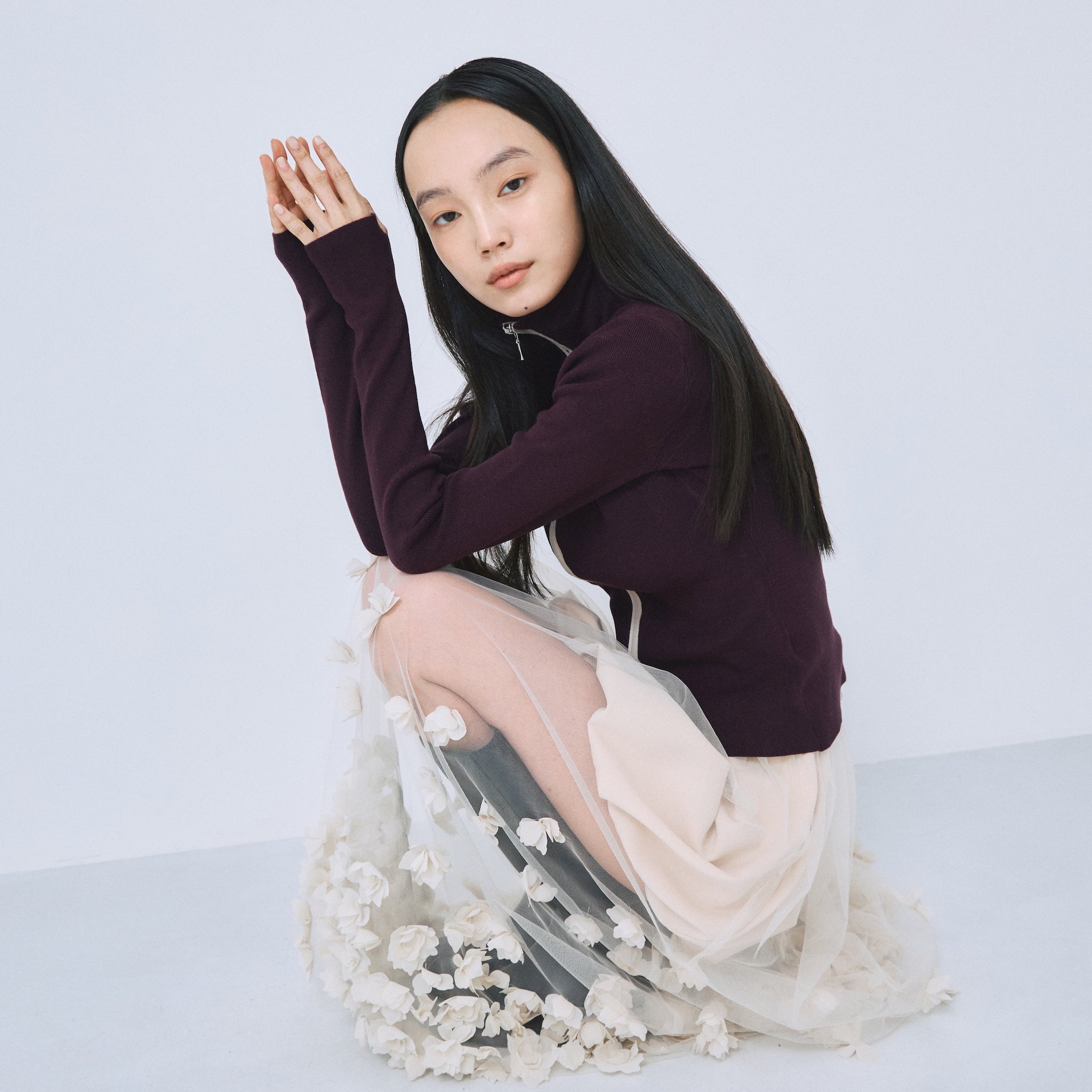 Double Zip Bicolor Top