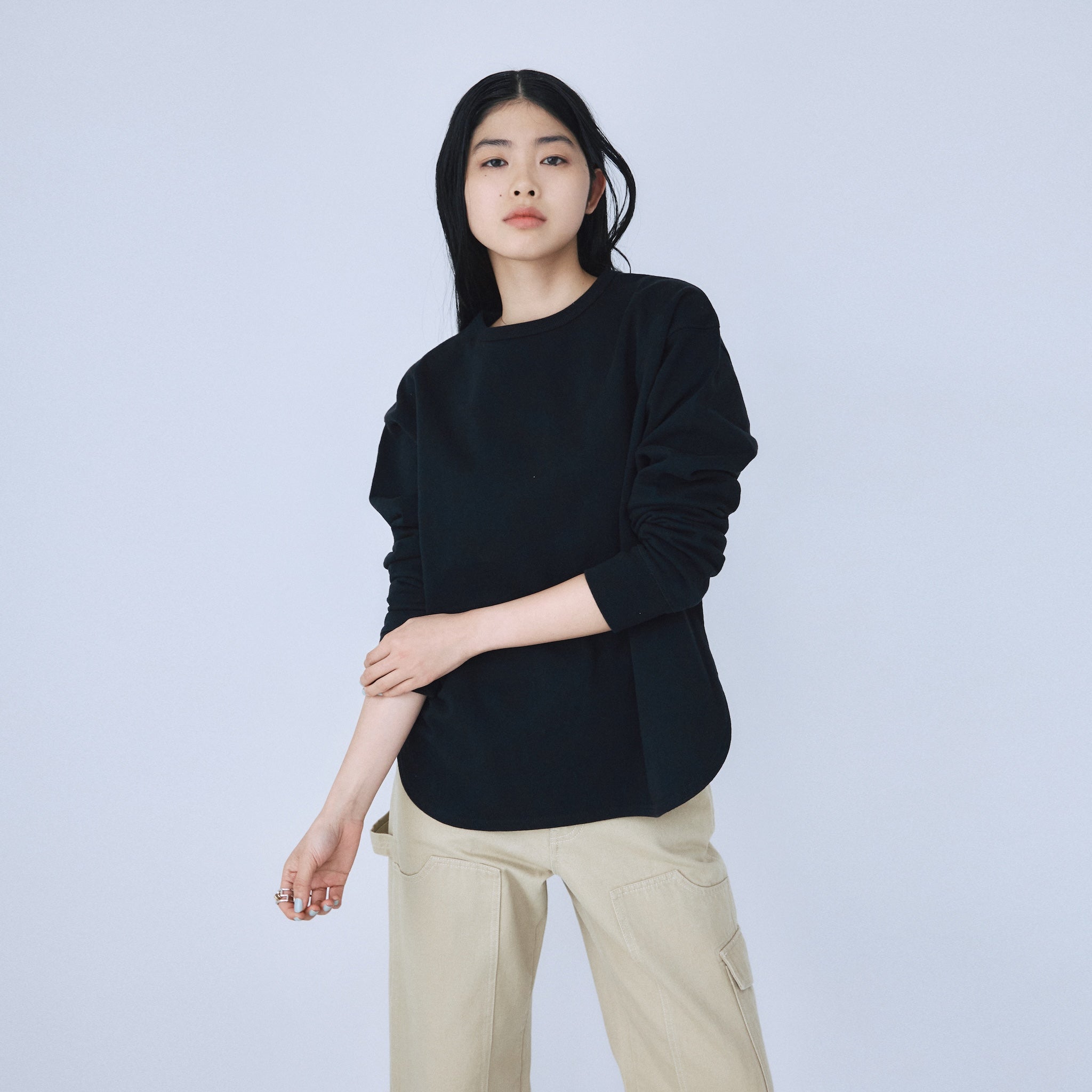 Heavy OZ Sweat round hem pullover