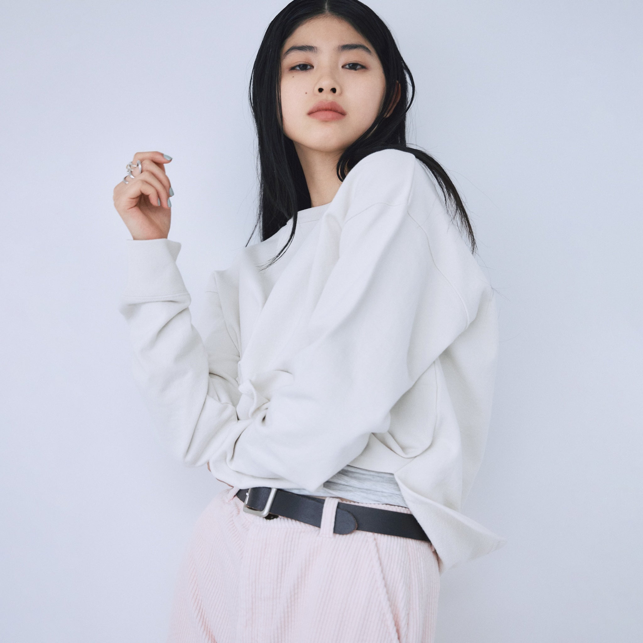 Heavy OZ Sweat round hem pullover