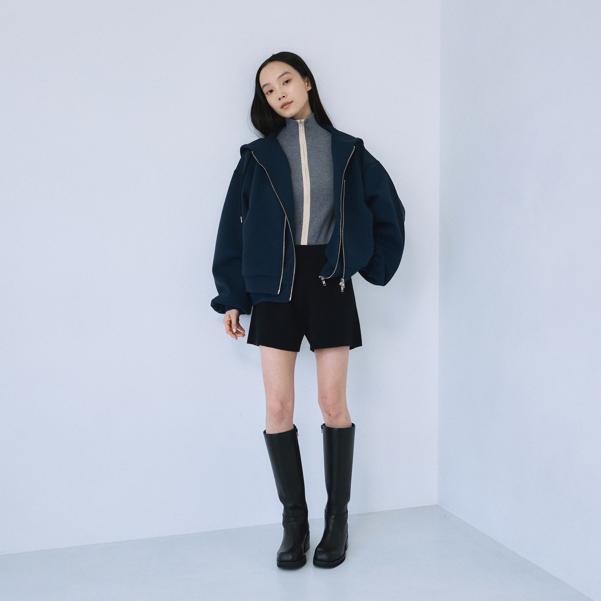 Soft Ponte Layered Parka