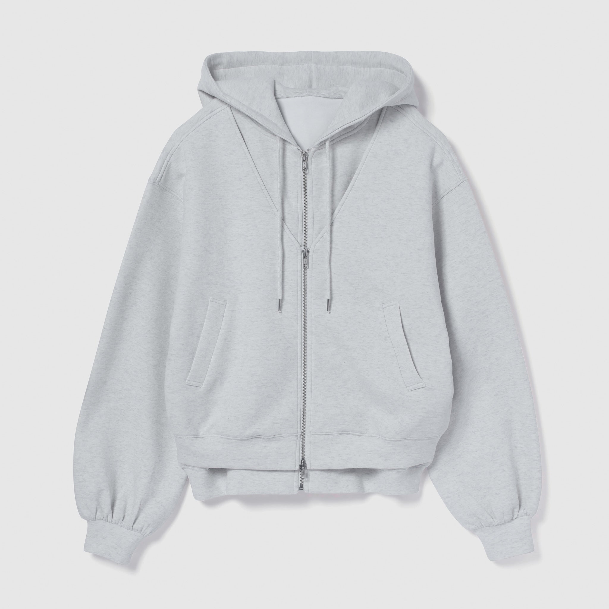 Softポンチレイヤードパーカー