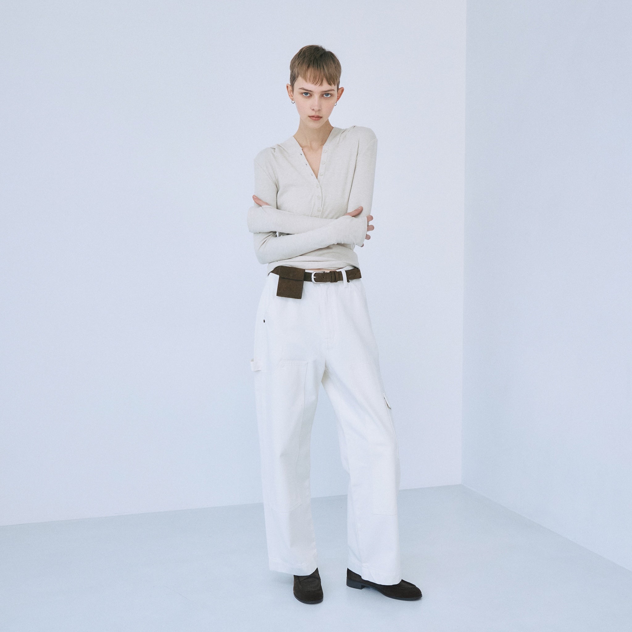 Knee Patch Loose Cargo Pants