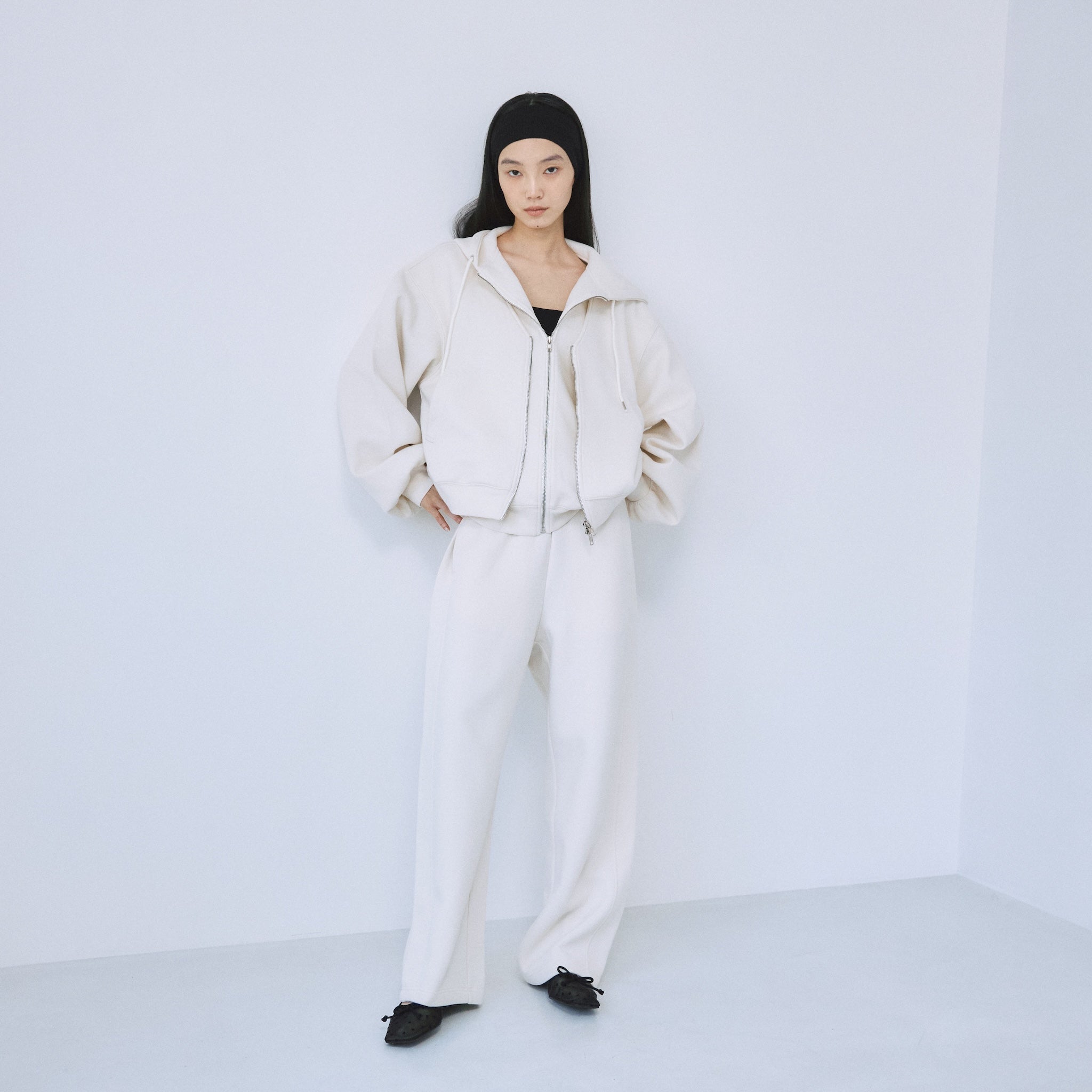 Softポンチバレルレッグパンツ