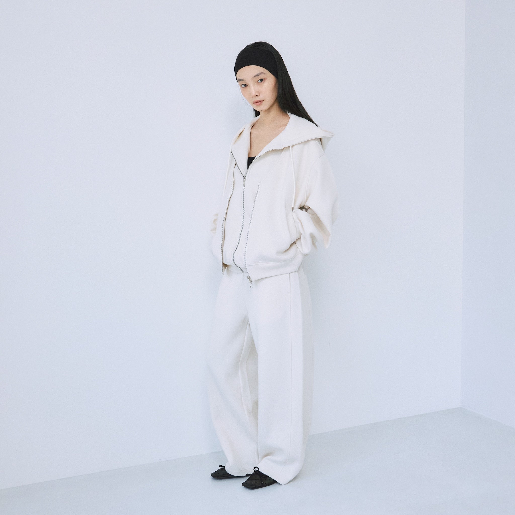 Softポンチバレルレッグパンツ