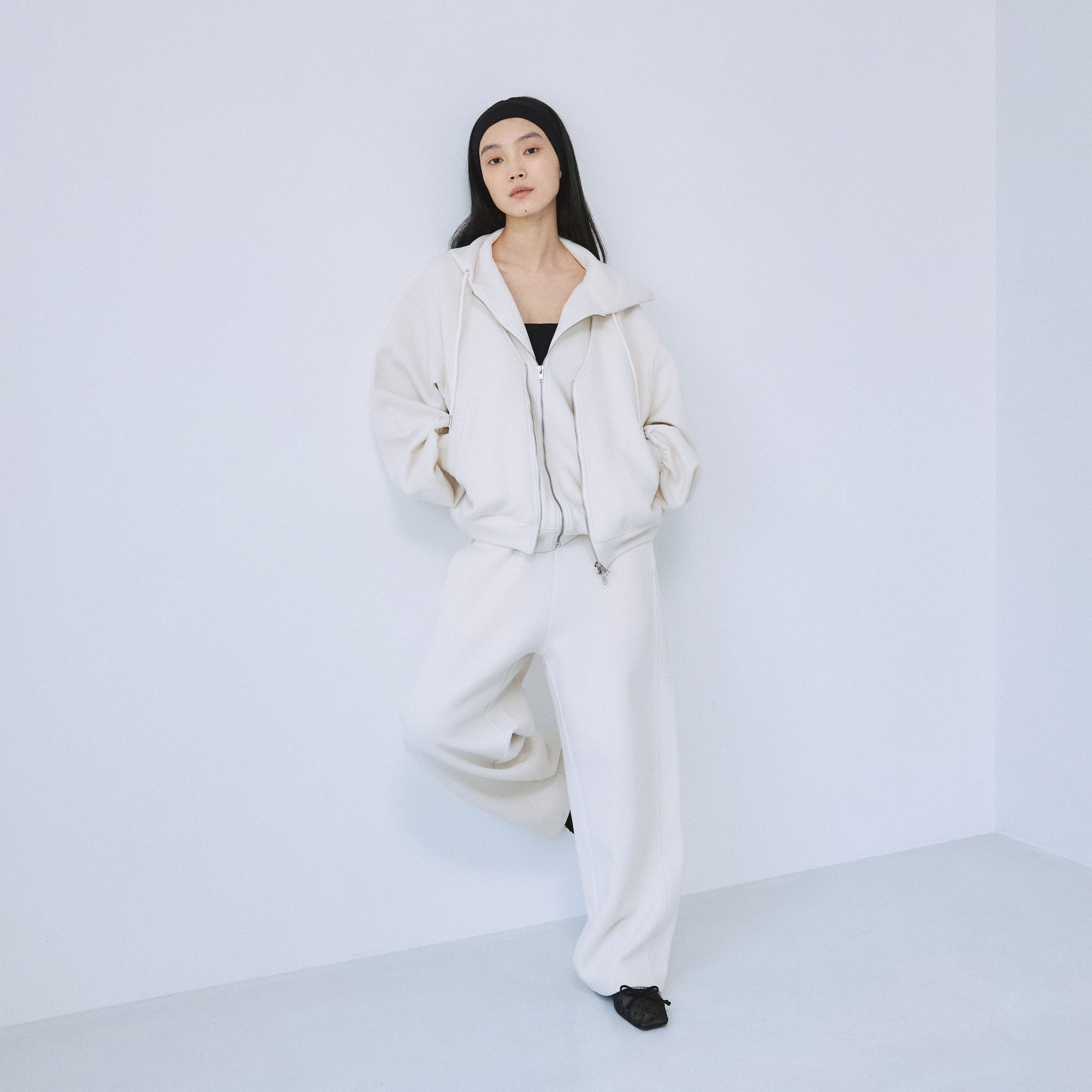 Softポンチバレルレッグパンツ