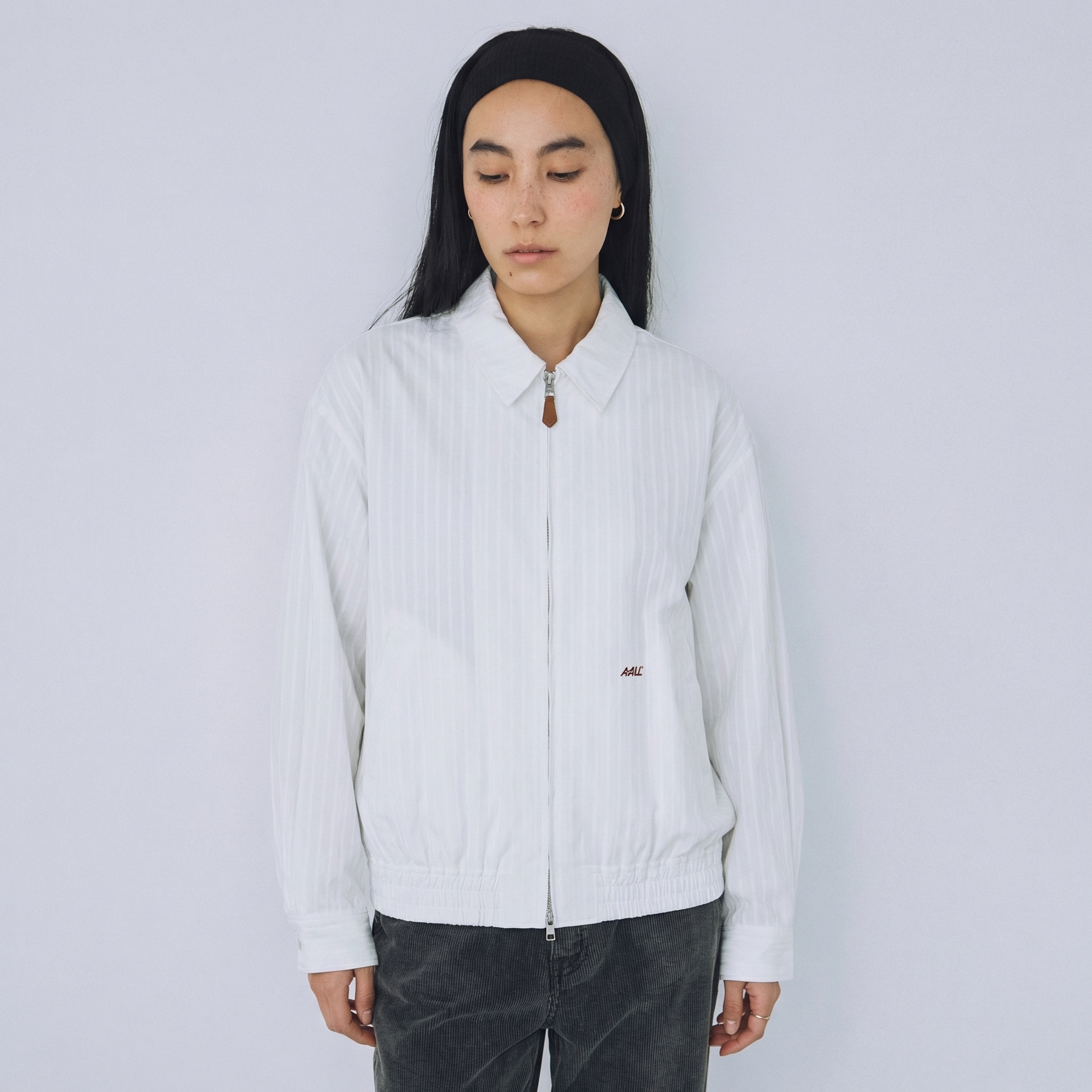 Striped Harrington jacket