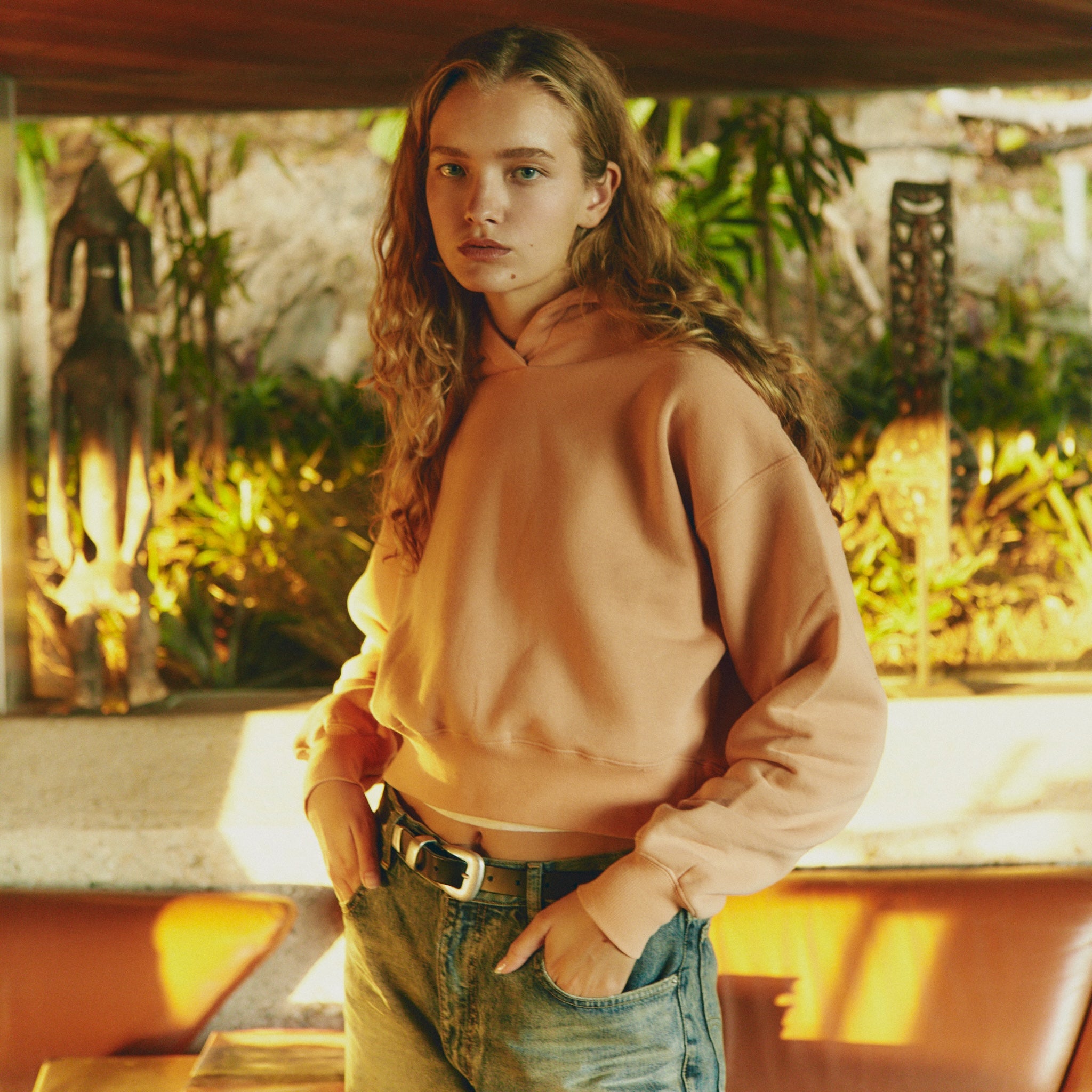 Volume Sweat Short Hoodie Pullover