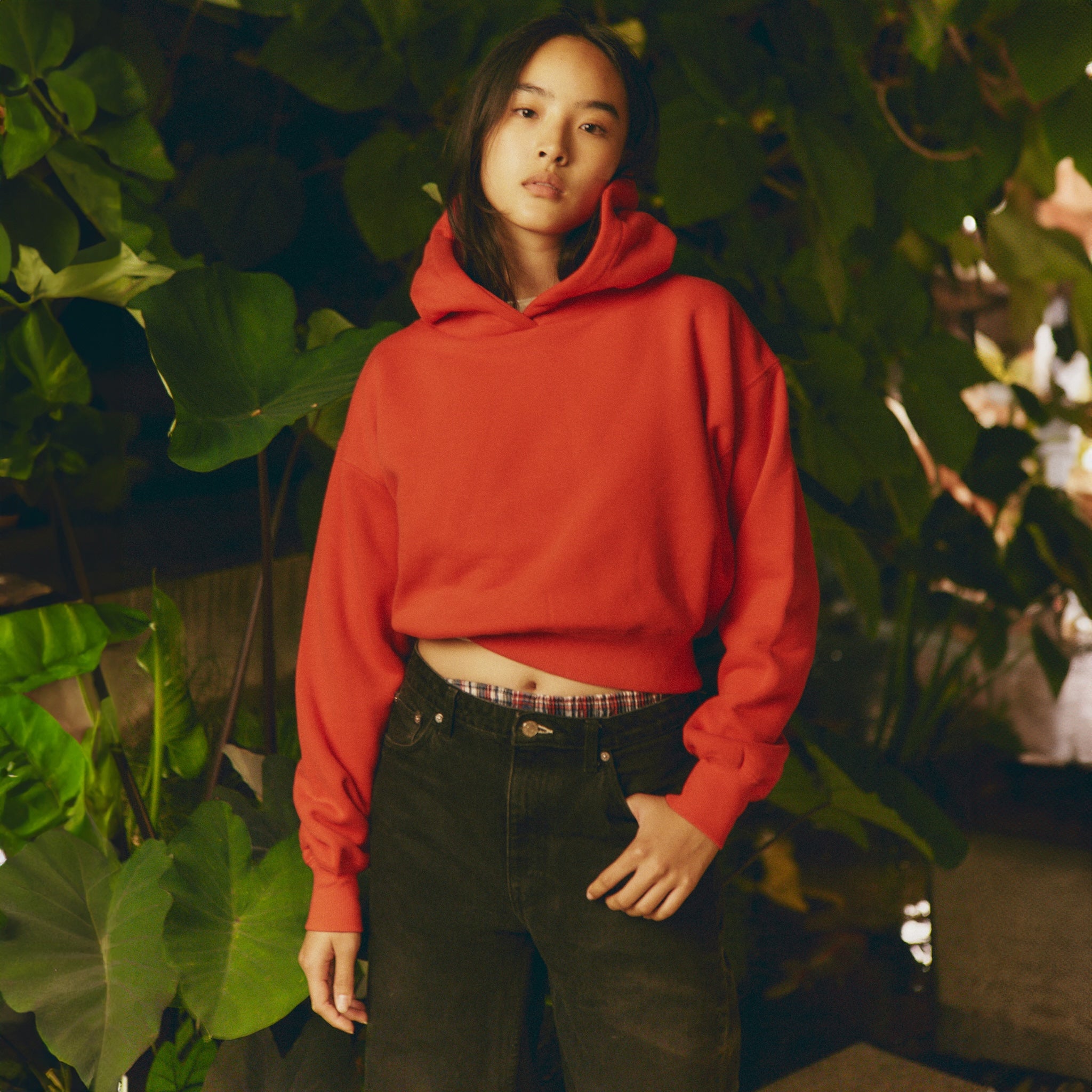 Volume Sweat Short Hoodie Pullover