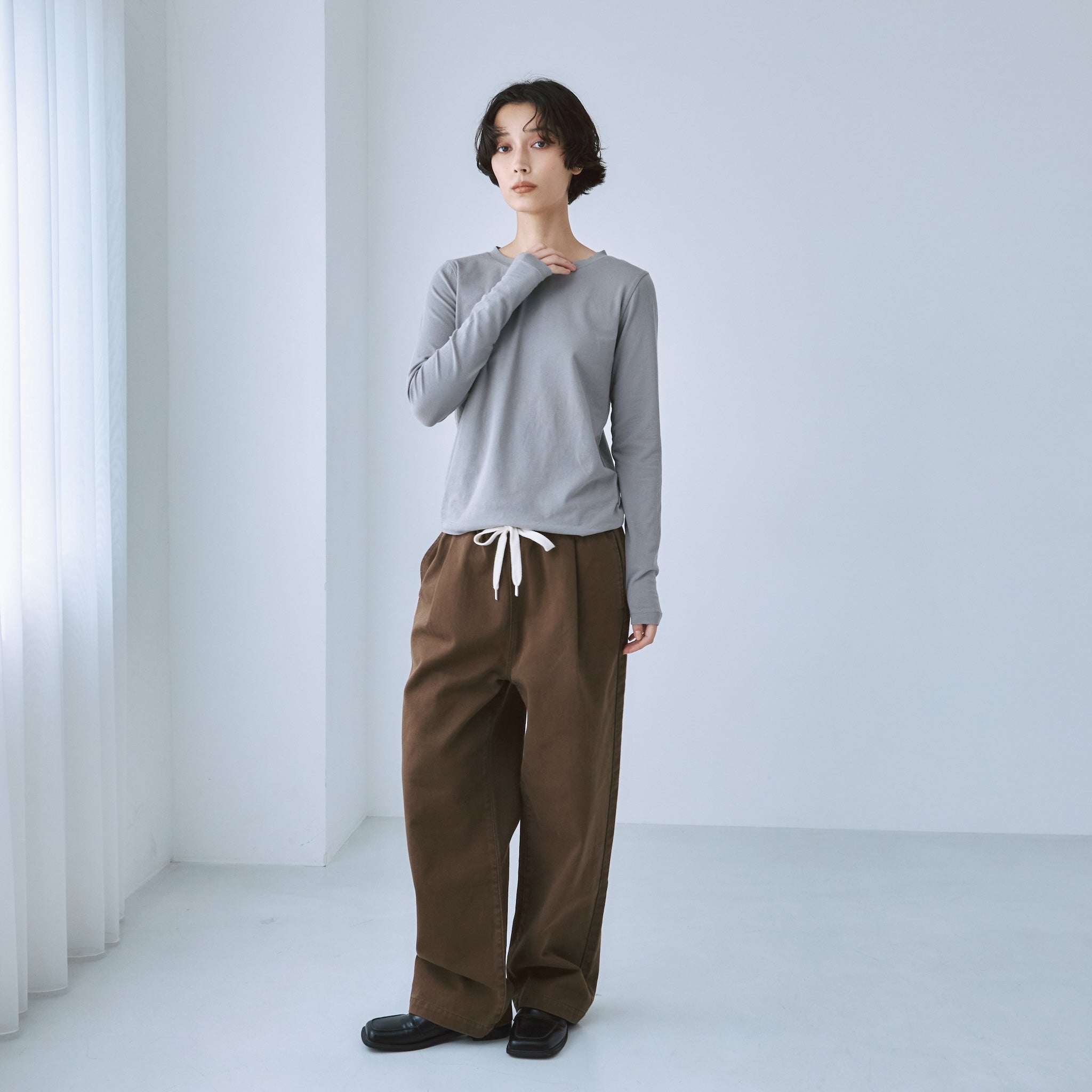 Stretch Light Cotton Long Sleeve