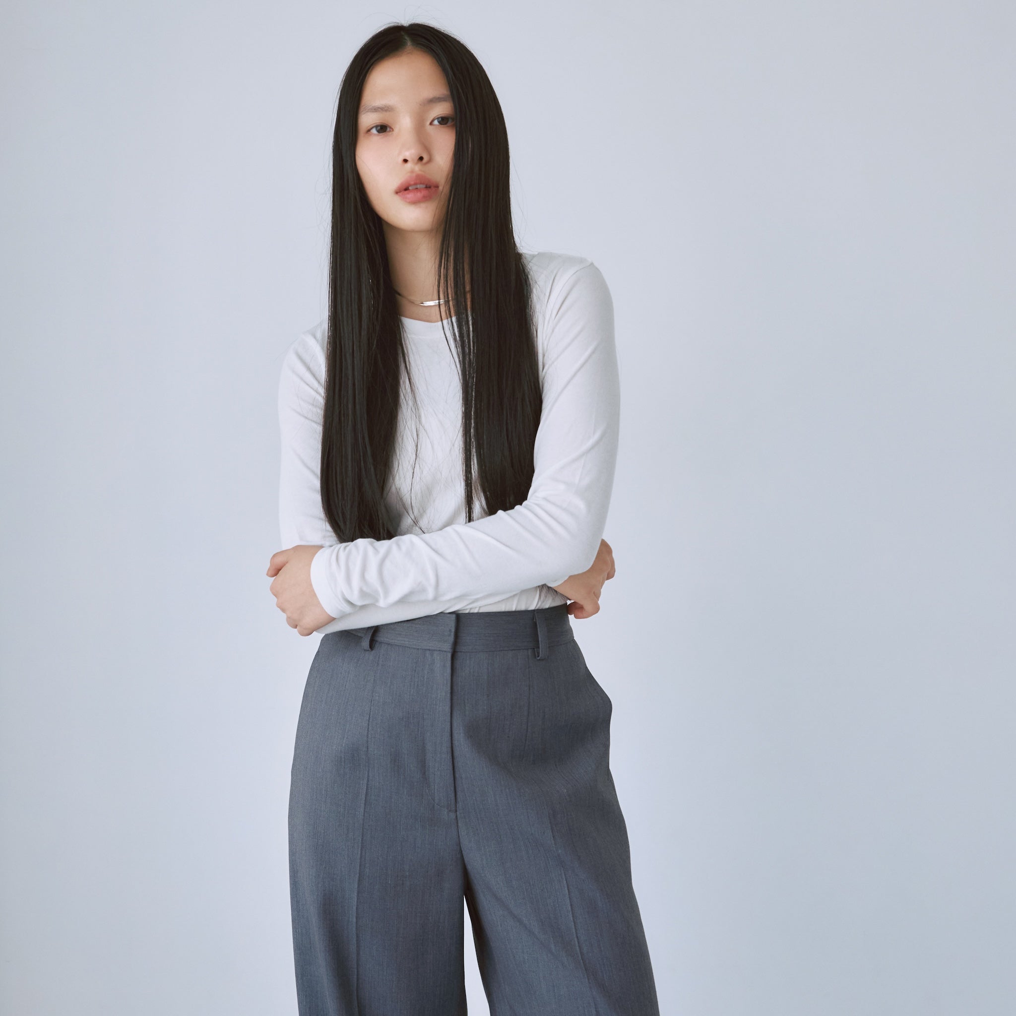 Stretchライトコットンロングスリーブ