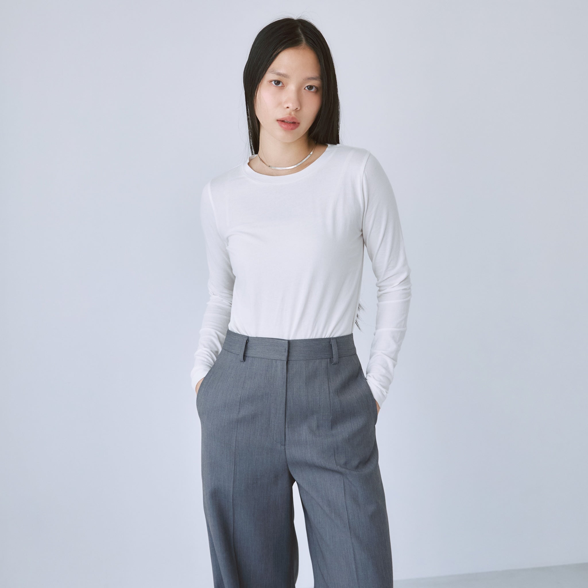 Stretch Light Cotton Long Sleeve