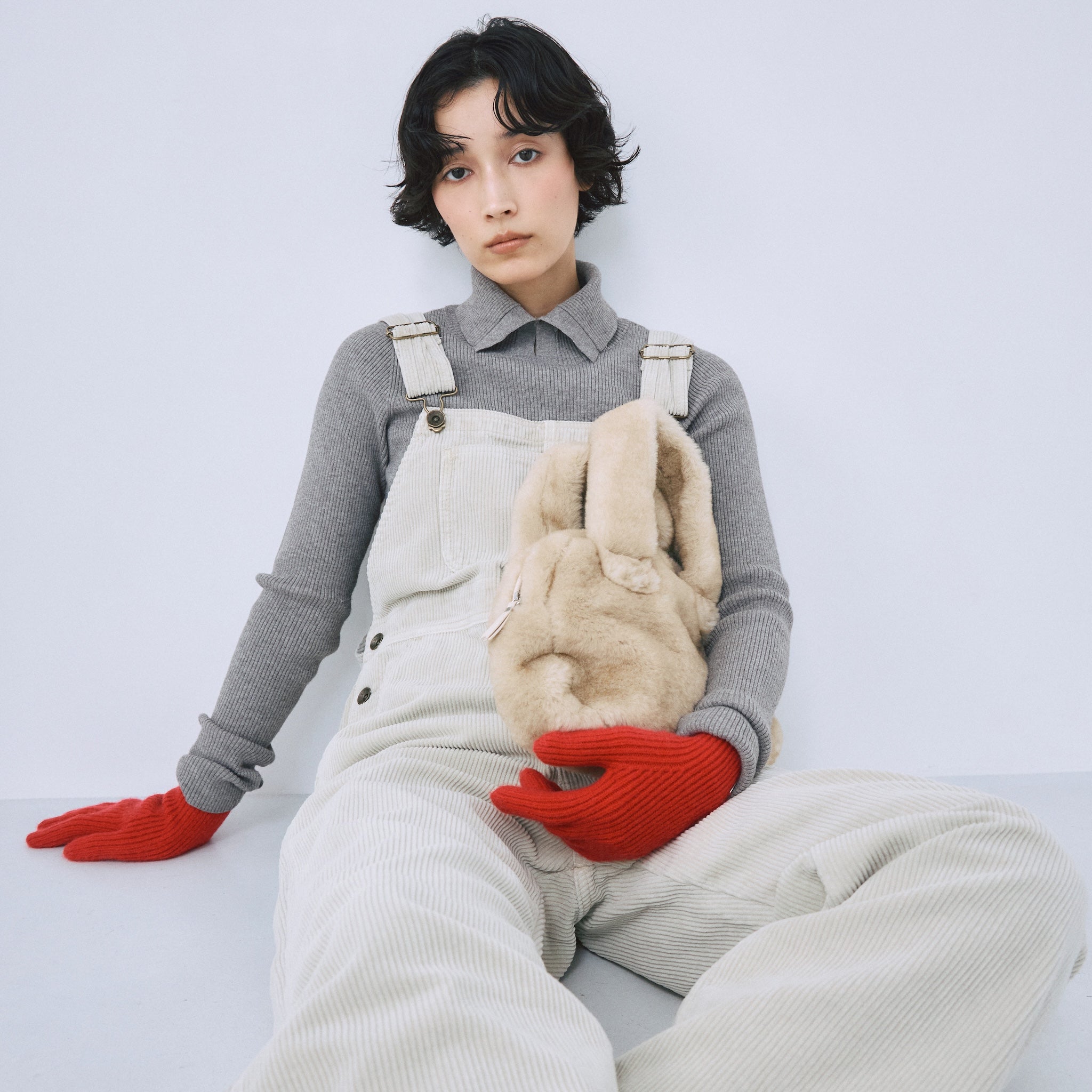 MultiネックRIBニットトップス