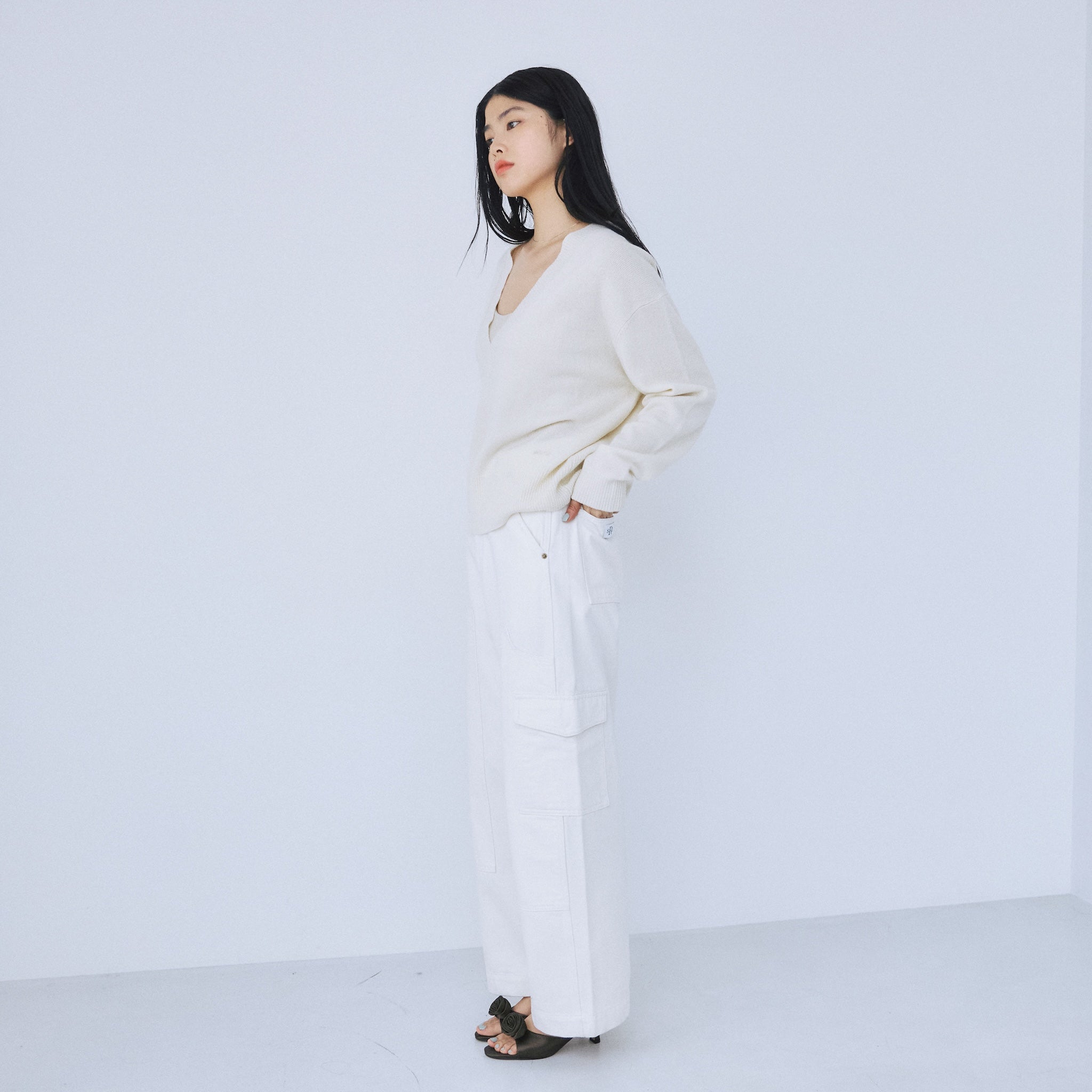 ニーパッチルーズカーゴパンツ