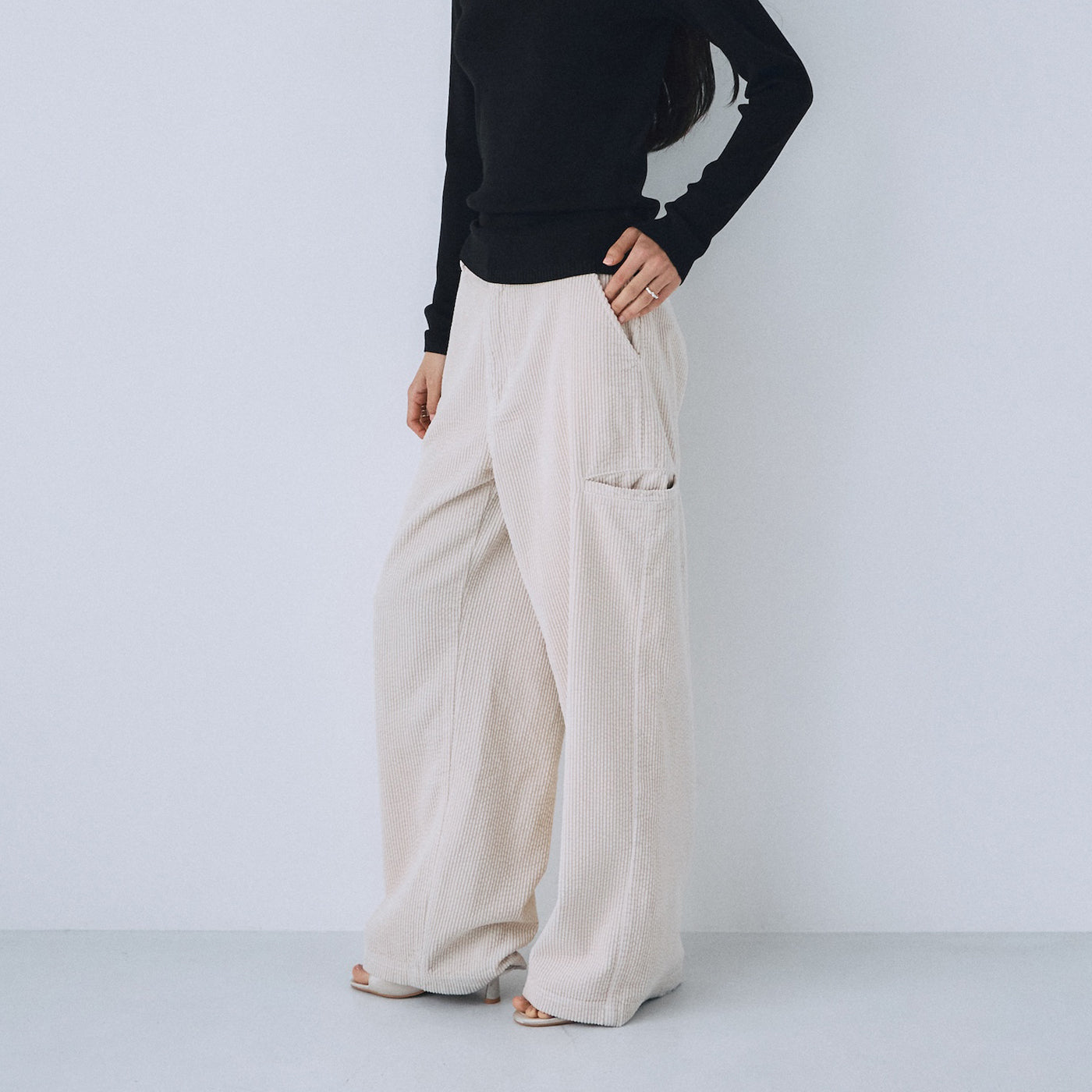 Leg pocketコーデュロイパンツ