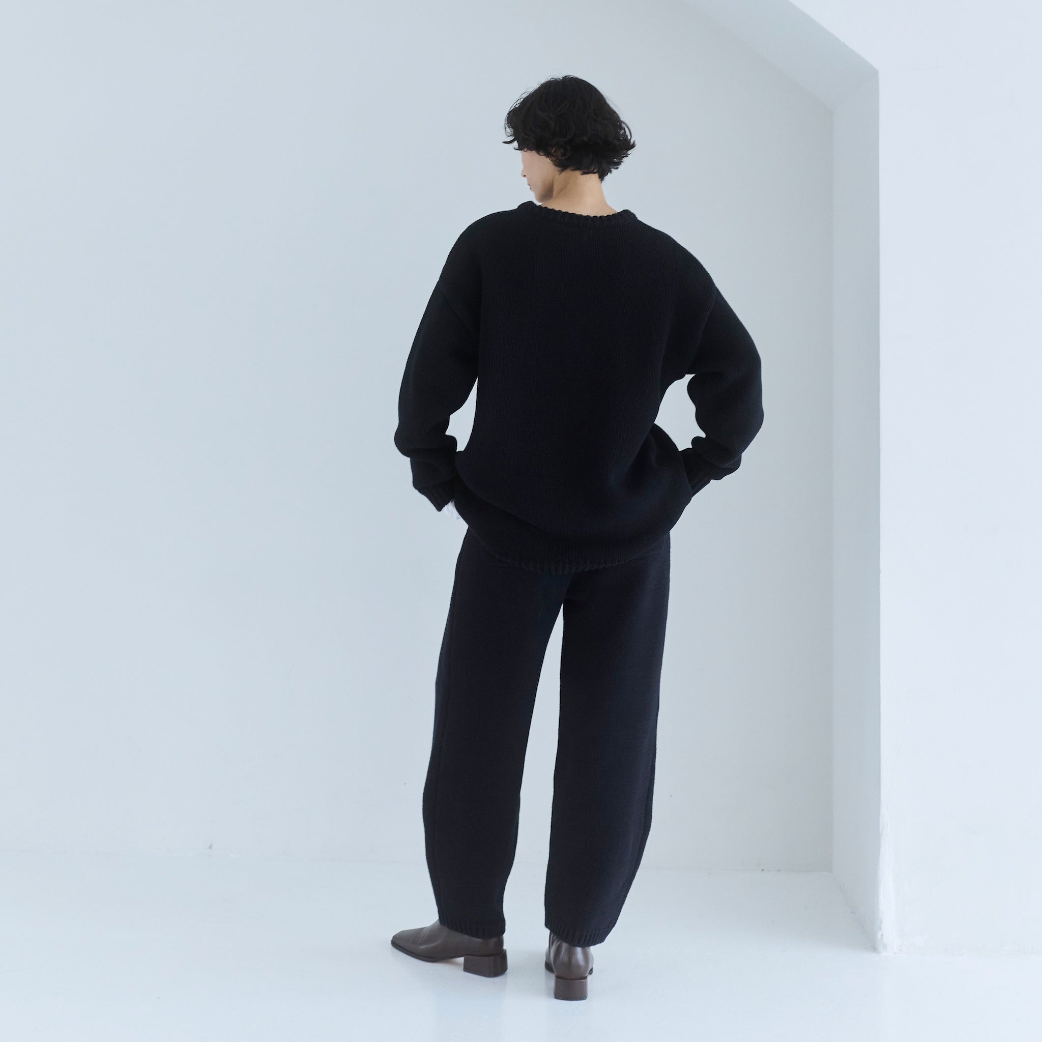 Heavyコットンボリュームニットパンツ