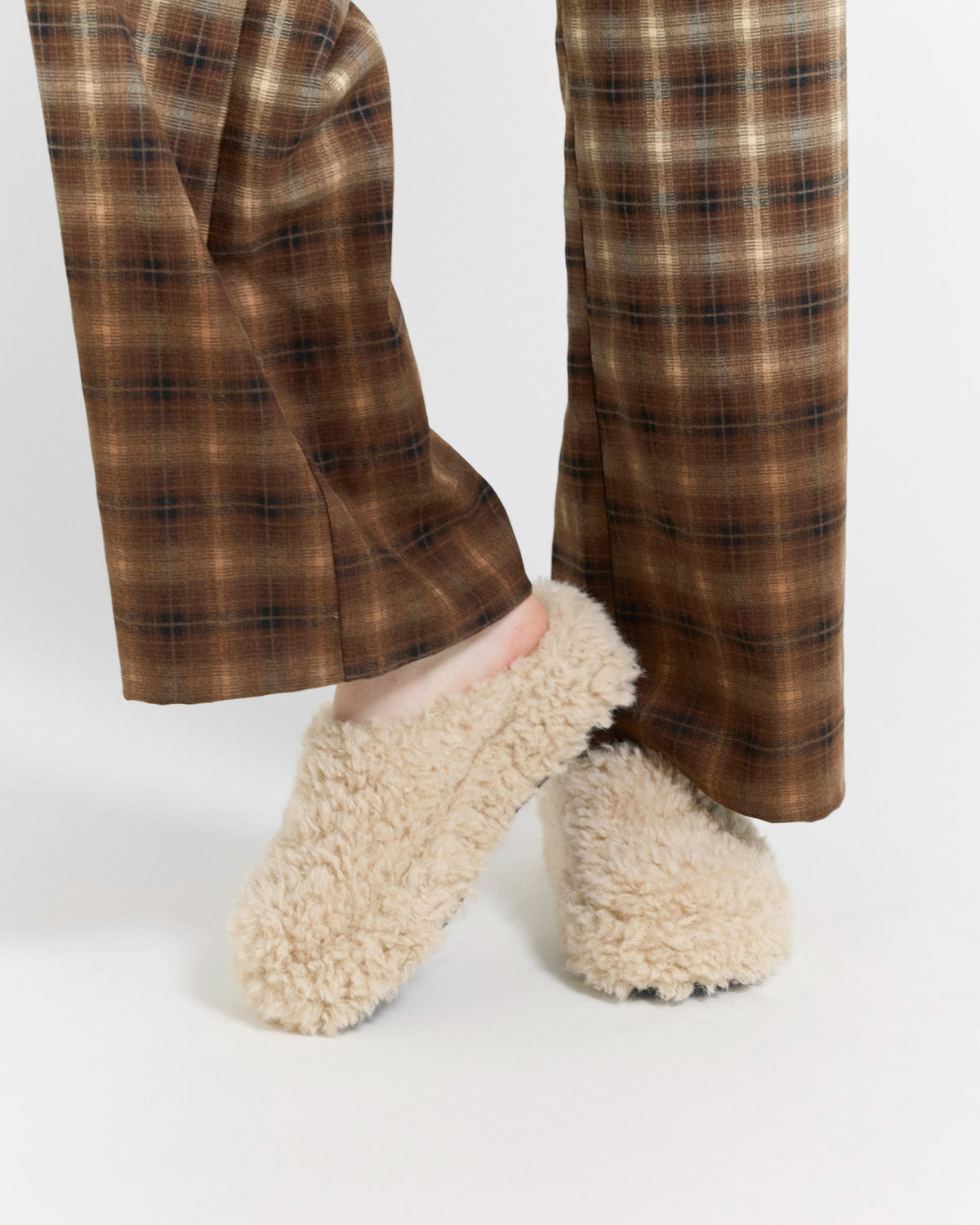 Fur Sabot Sandals