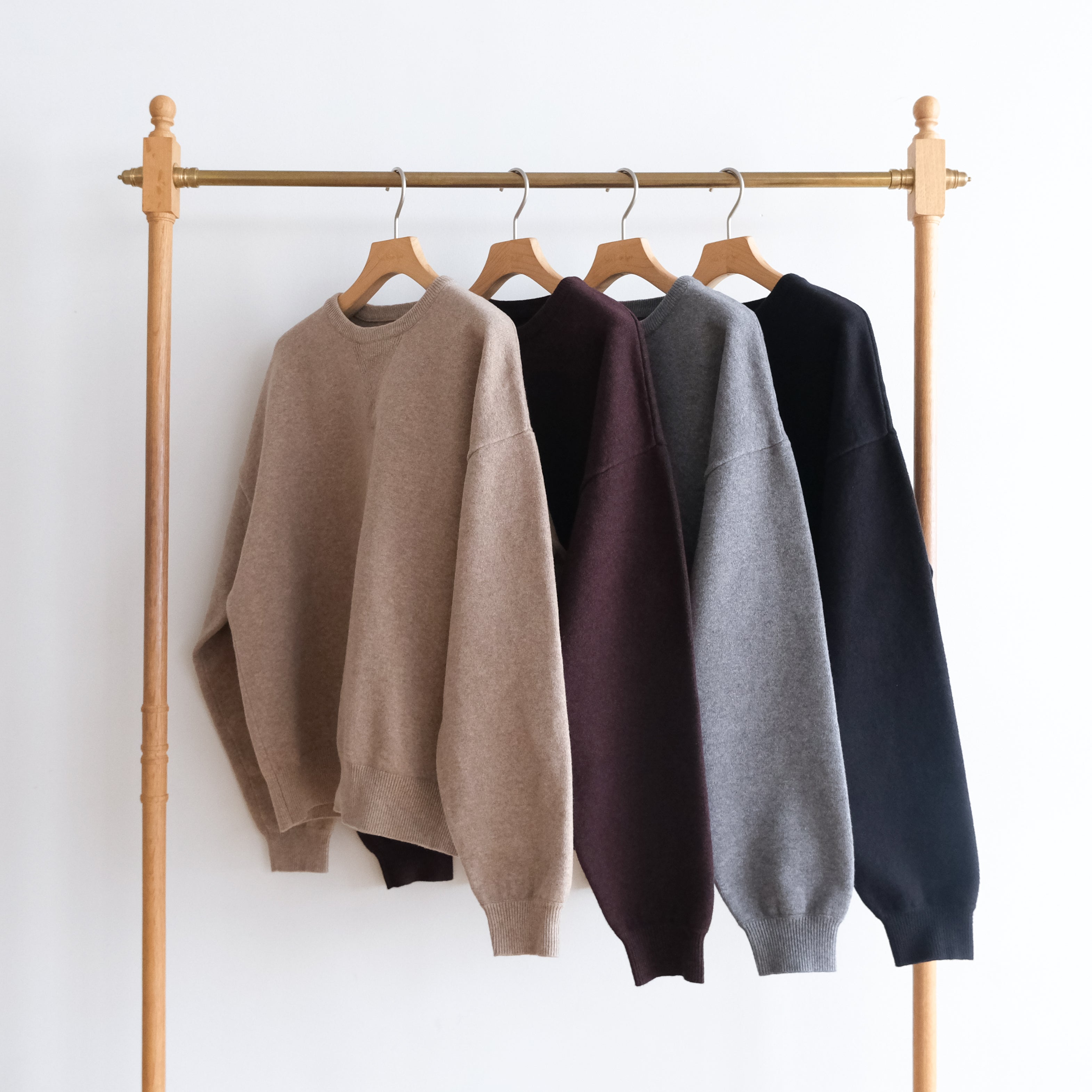 Sweatlikeルーズニットプルオーバー