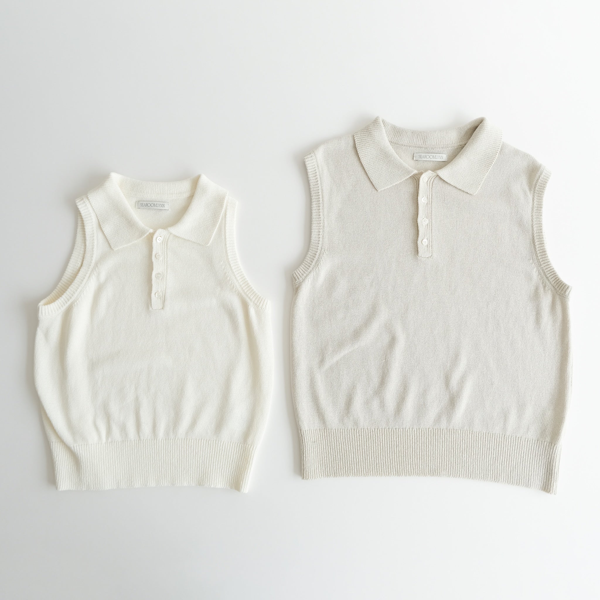 MultiサイズKnit Poloベスト