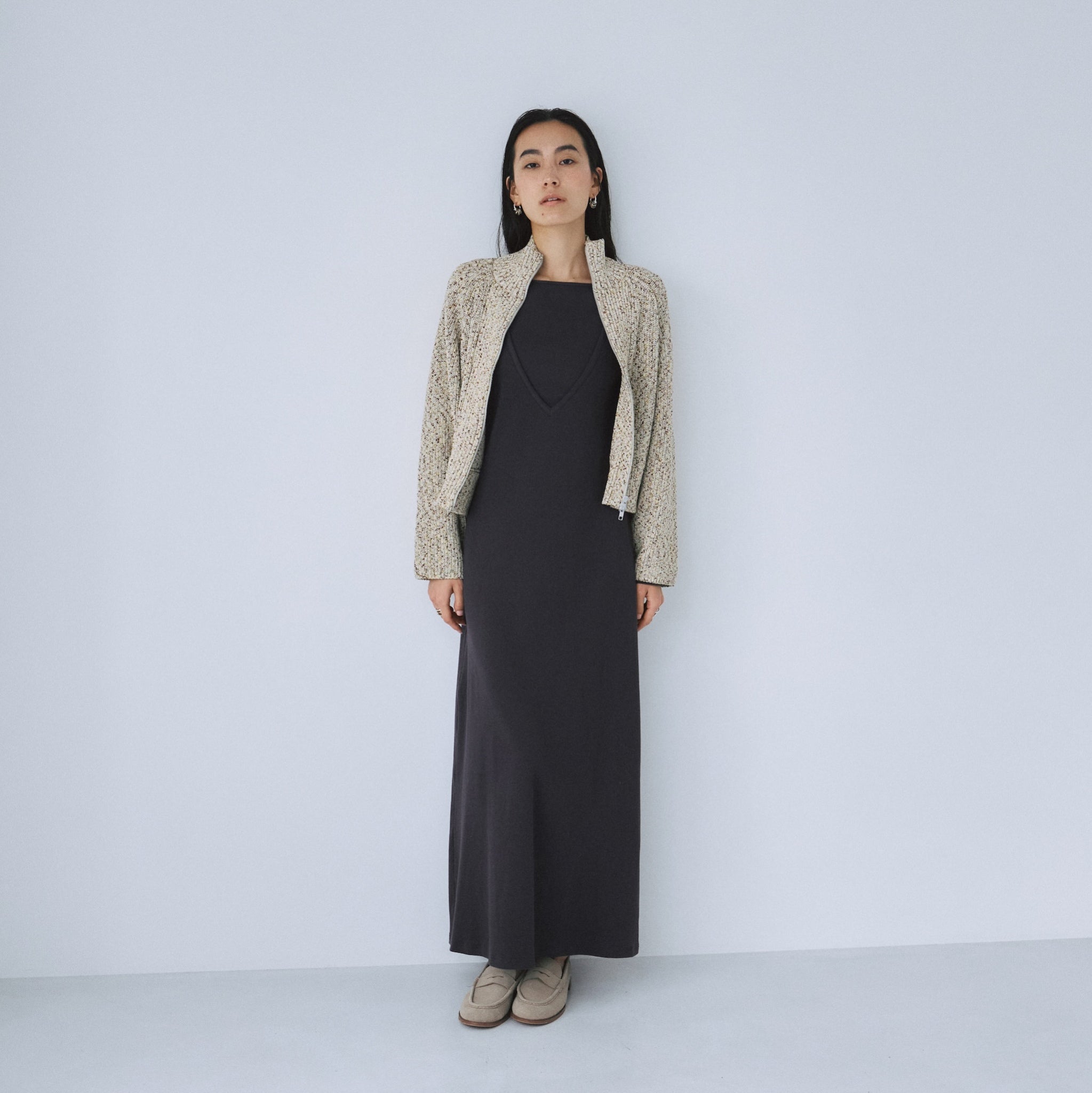 Nep Mix Zip Blouson